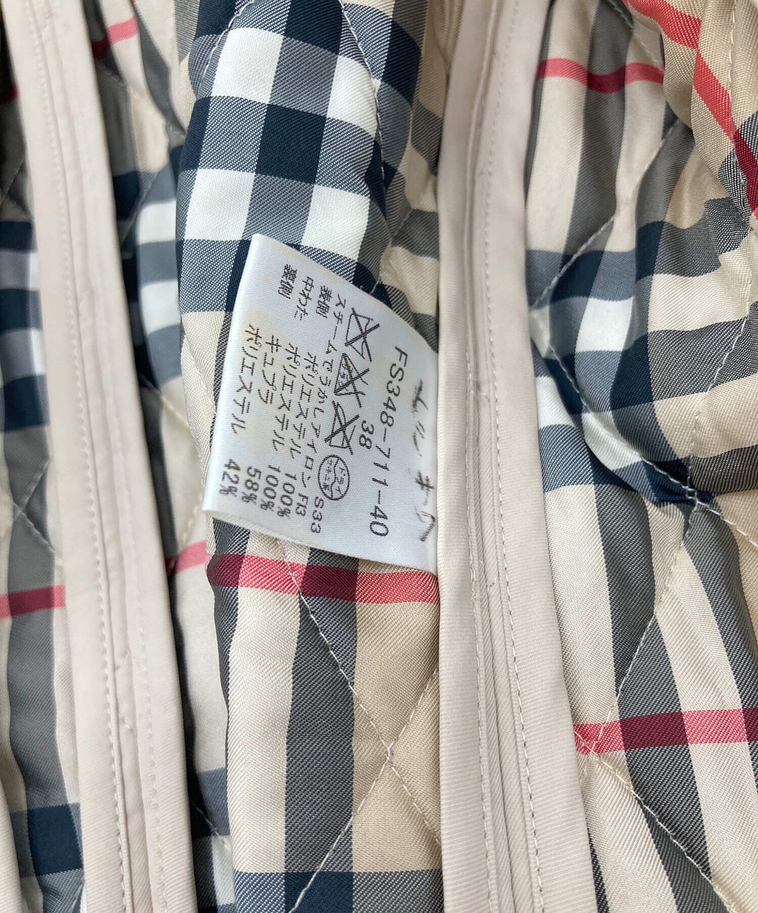 中古・古着通販】BURBERRY LONDON (バーバリーロンドン) 裏地チェック