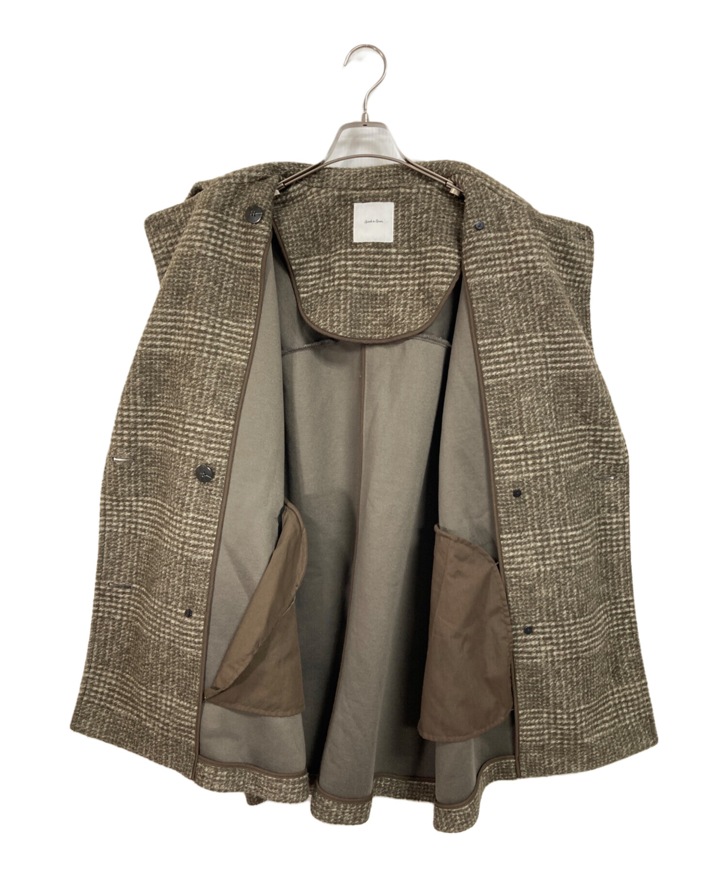 早い者勝ち!!お洒落で、形の綺麗なシェア―スピリットハーフコート 中古・古着通販】Spick and Span (スピック＆スパン) Wスライバー
