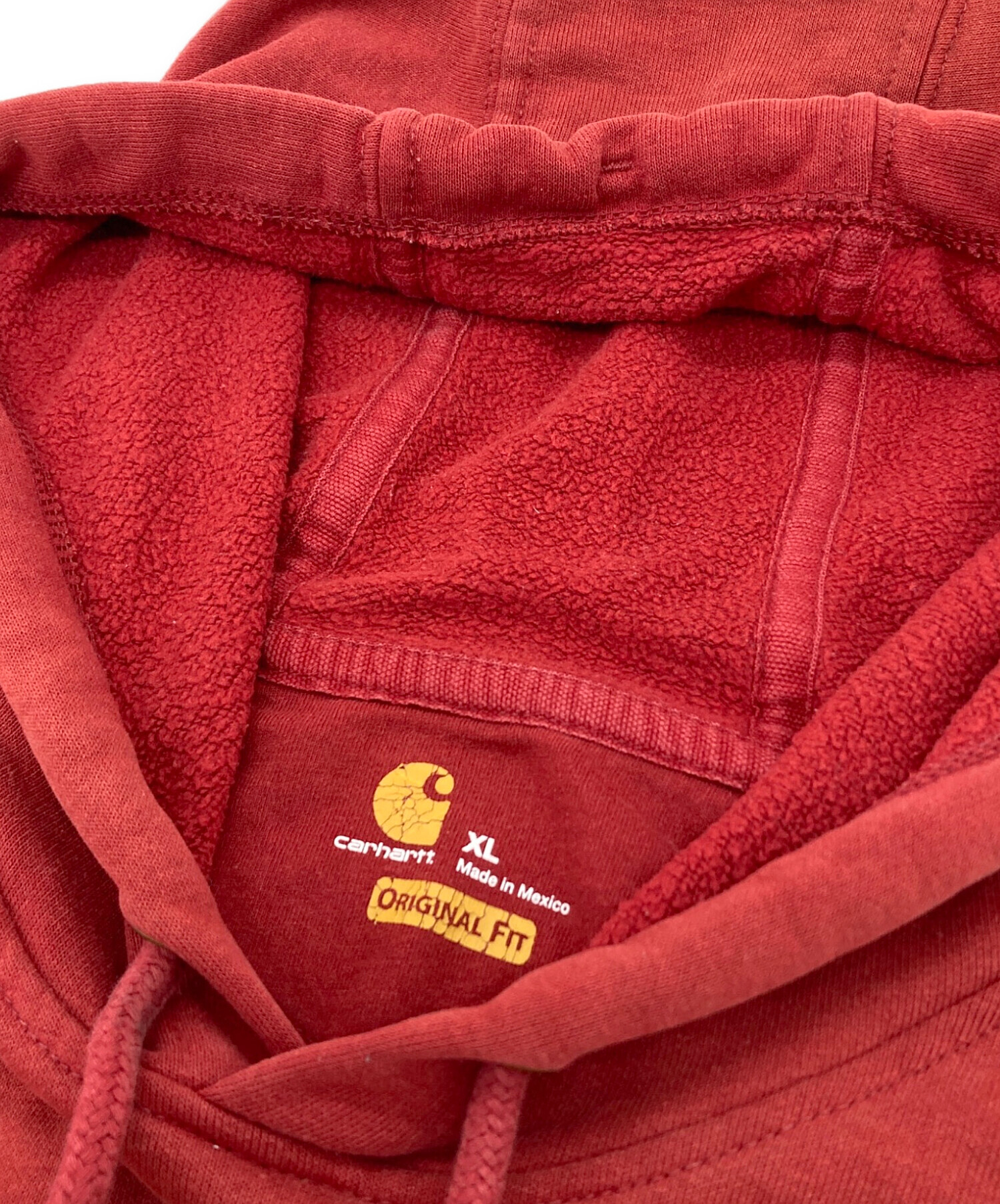 で*ち様 YYC61MOS Carhartt ジャケットXL メキシコ製 中古・古着通販】CarHartt (カーハート) メキシコ製パーカー レッド