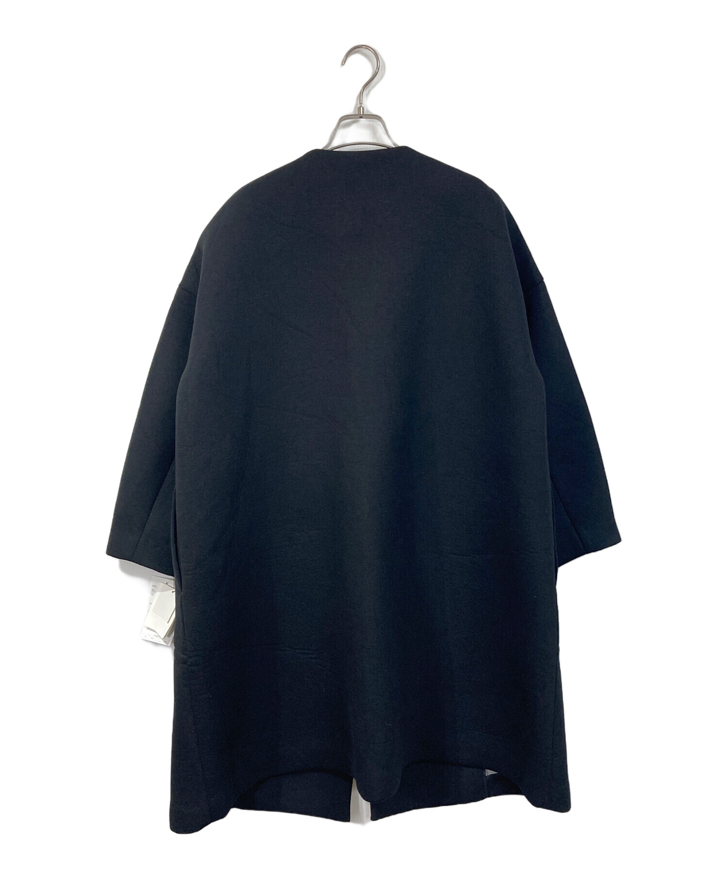 中古・古着通販】EBURE (エブール) ボンディングノーカラーコート