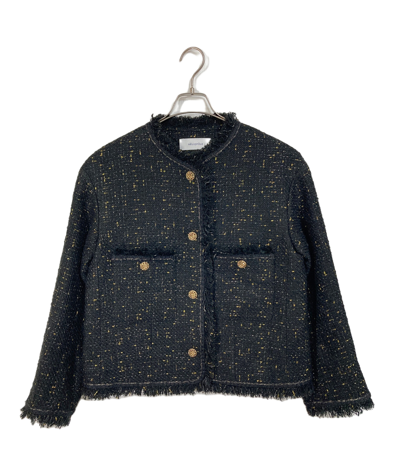 中古・古着通販】heliopole (エリオポール) BLADE&FRINGE TWEED JACKET