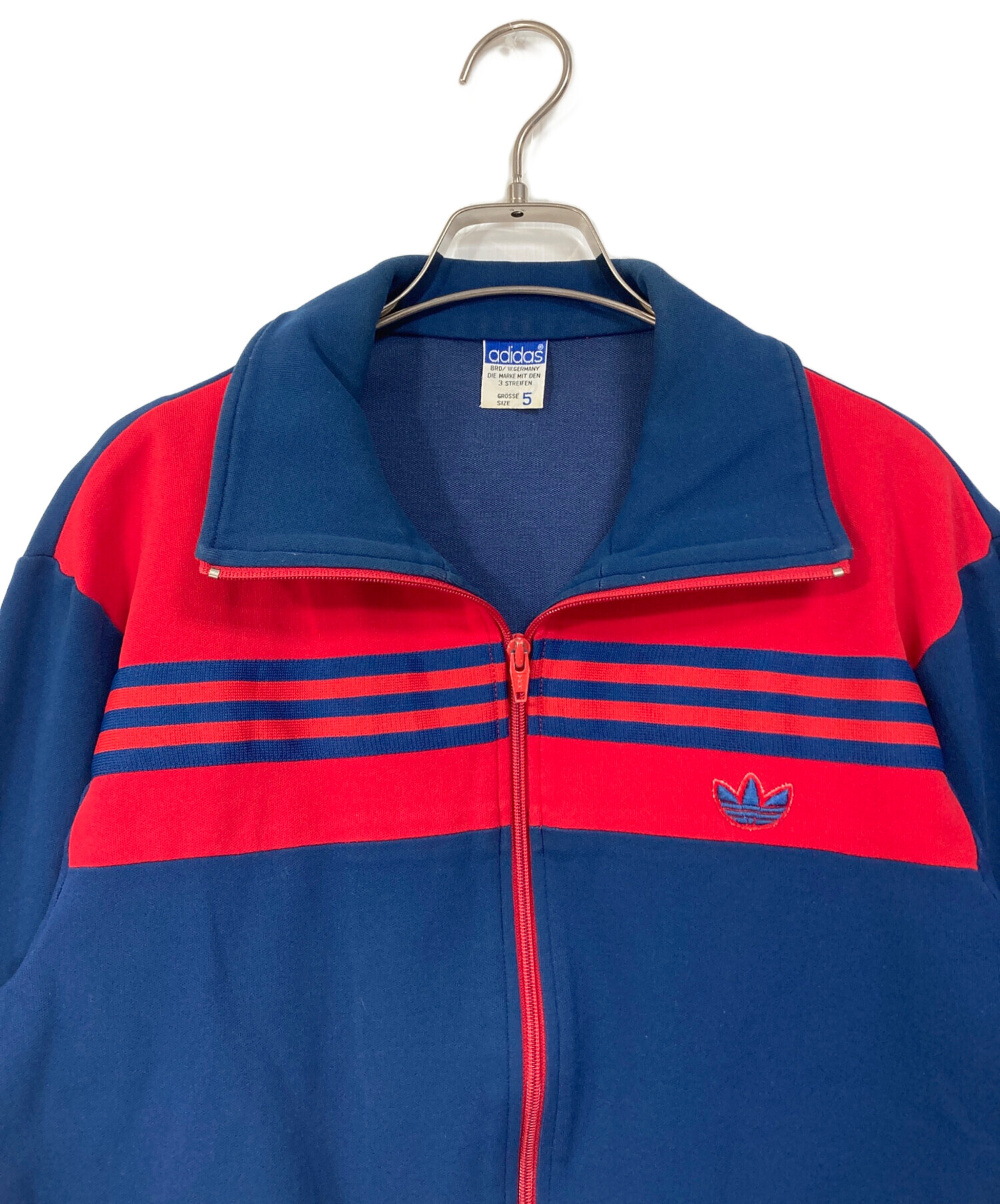  トラックジャケットサイズ6 赤/青 中古・古着通販】adidas (アディダス) 【古着】西ドイツ トラック