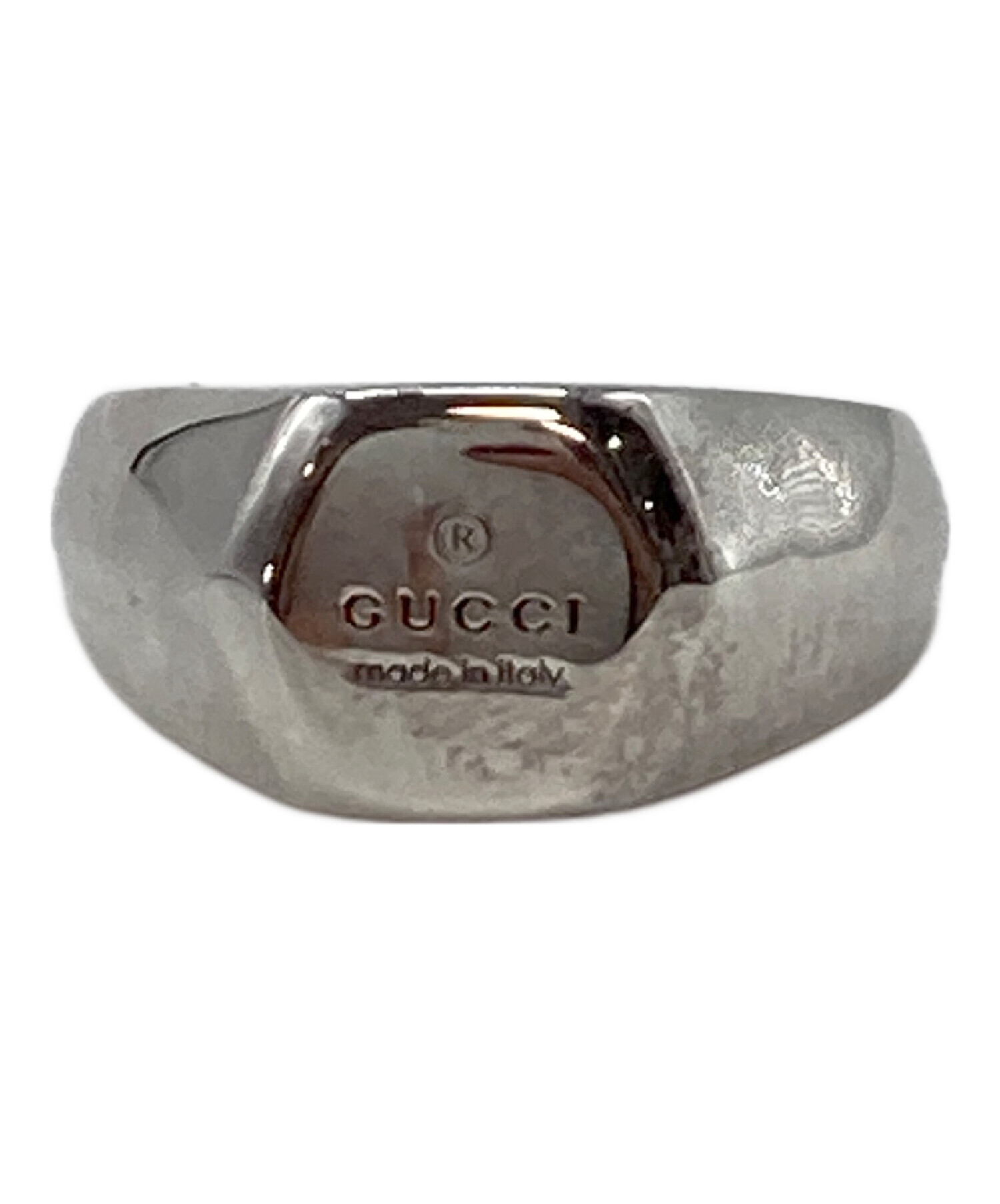 中古・古着通販】GUCCI (グッチ) ヘキサゴン シグネット リング 指輪