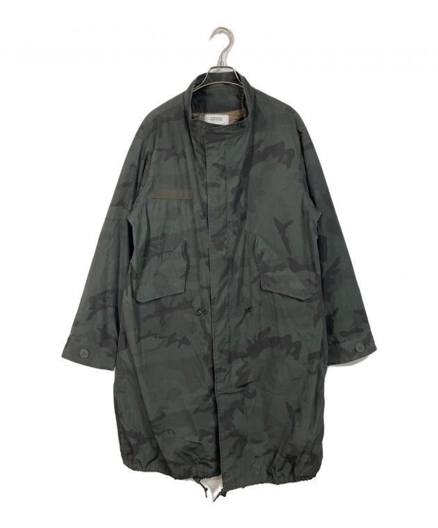 ジョンブル　Johnbull　ヘリンボーンモッズコート　S　ブラック×グレー 中古・古着通販】JOHNBULL (ジョンブル) M-65ライナー付モッズコート