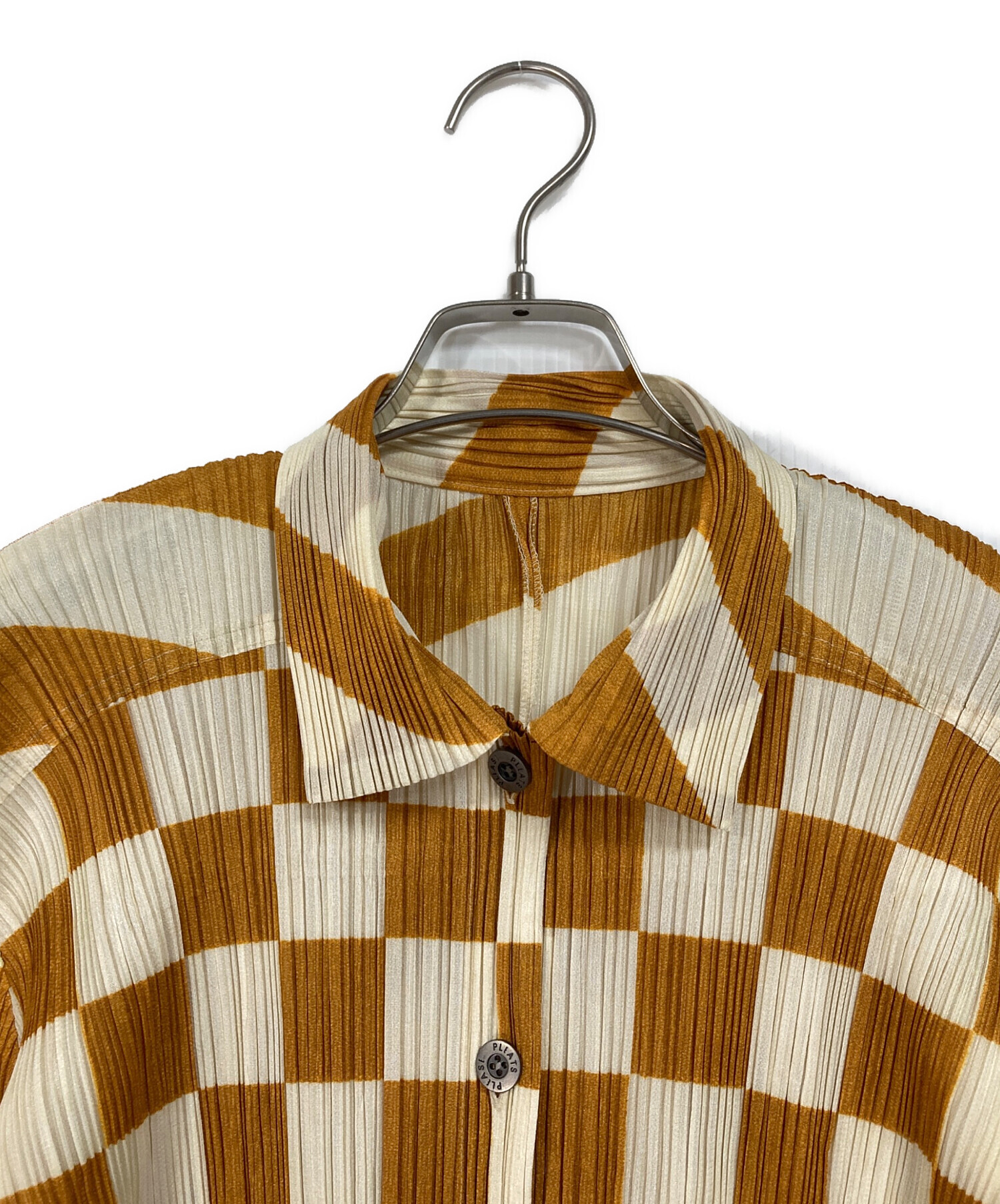中古・古着通販】PLEATS PLEASE (プリーツプリーズ) チェックロング 