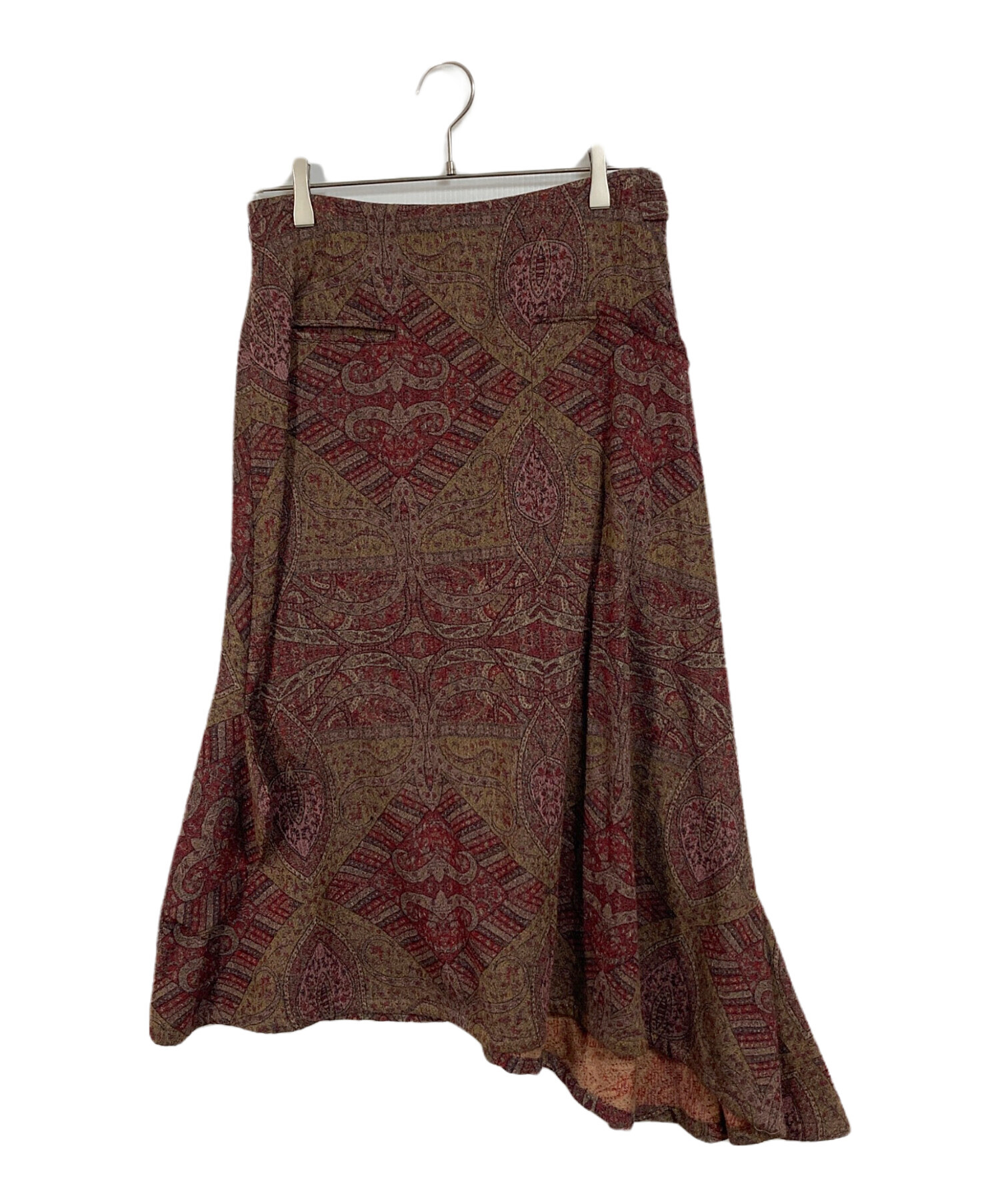 タグ付き Yohji Yamamoto ヨウジヤマモト アシンメトリースカート 中古・古着通販】YOHJI YAMAMOTO (ヨウジヤマモト) 総柄スカート