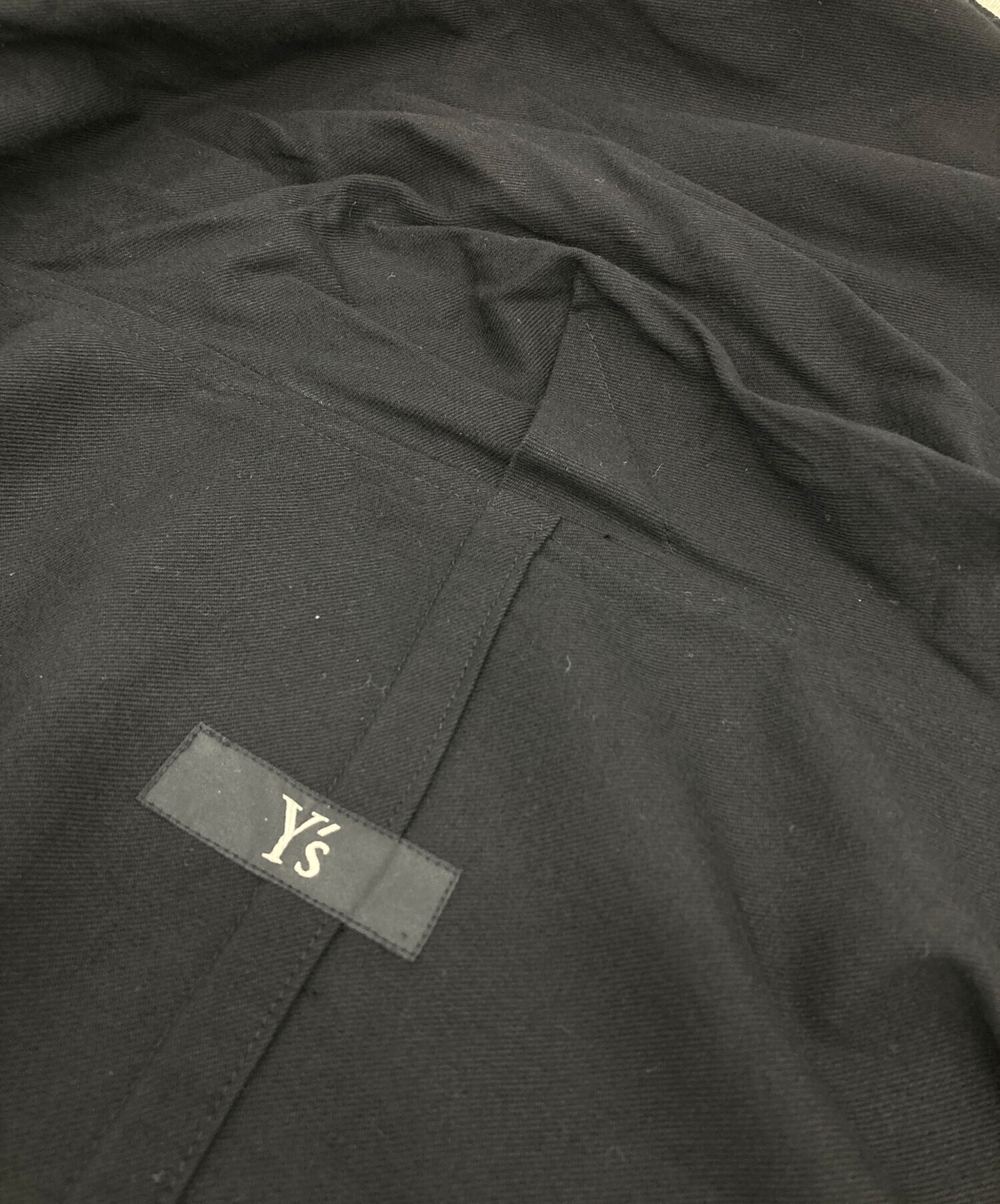 中古・古着通販】Y's (ワイズ) セーラーカラーコート ブラック サイズ