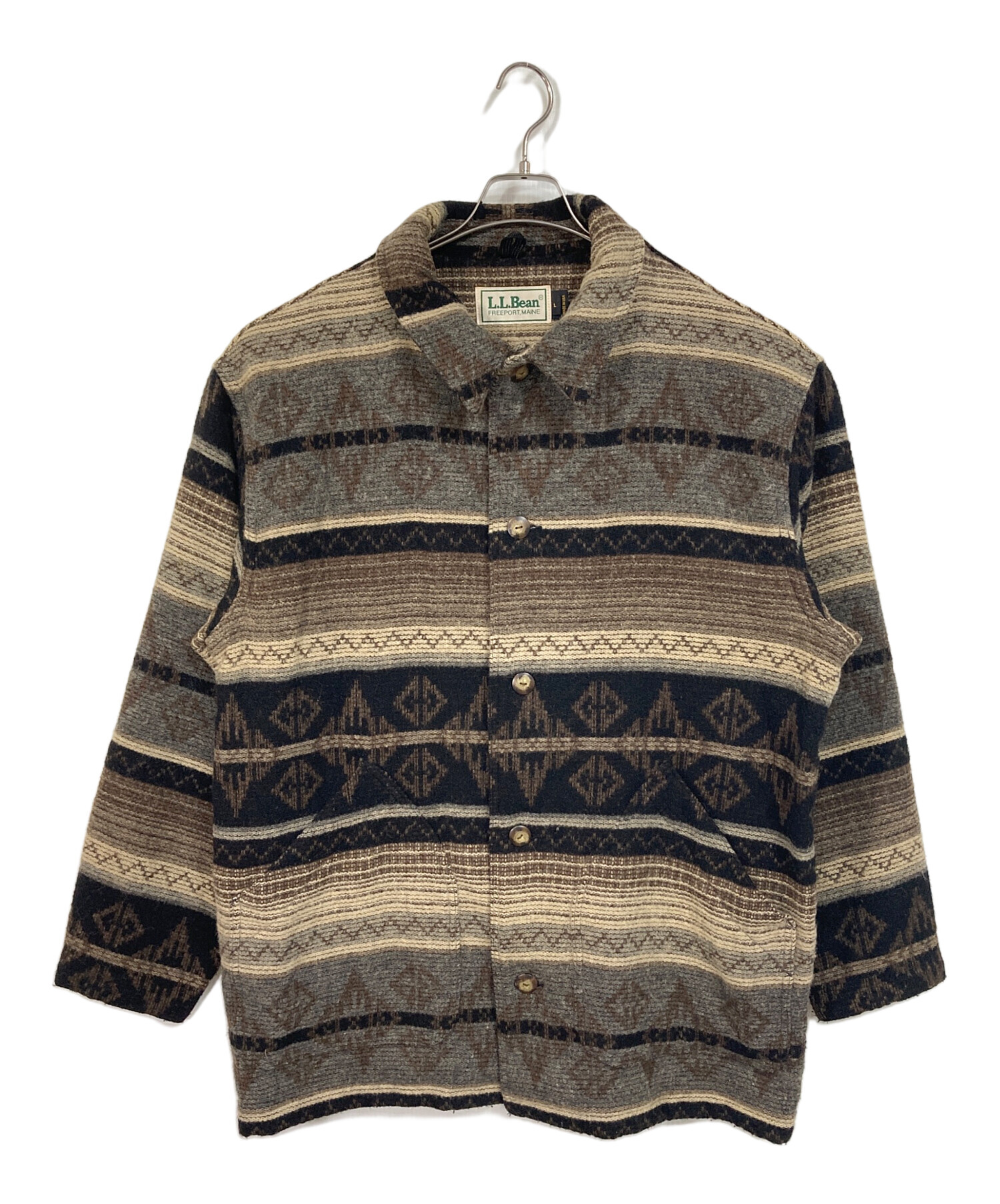 80年代　エルエルビーン　ネイティブ柄　ウールジャケット　llbean 90年代 中古・古着通販】L.L.Bean (エルエルビーン) 【古着】80's ネイティブ