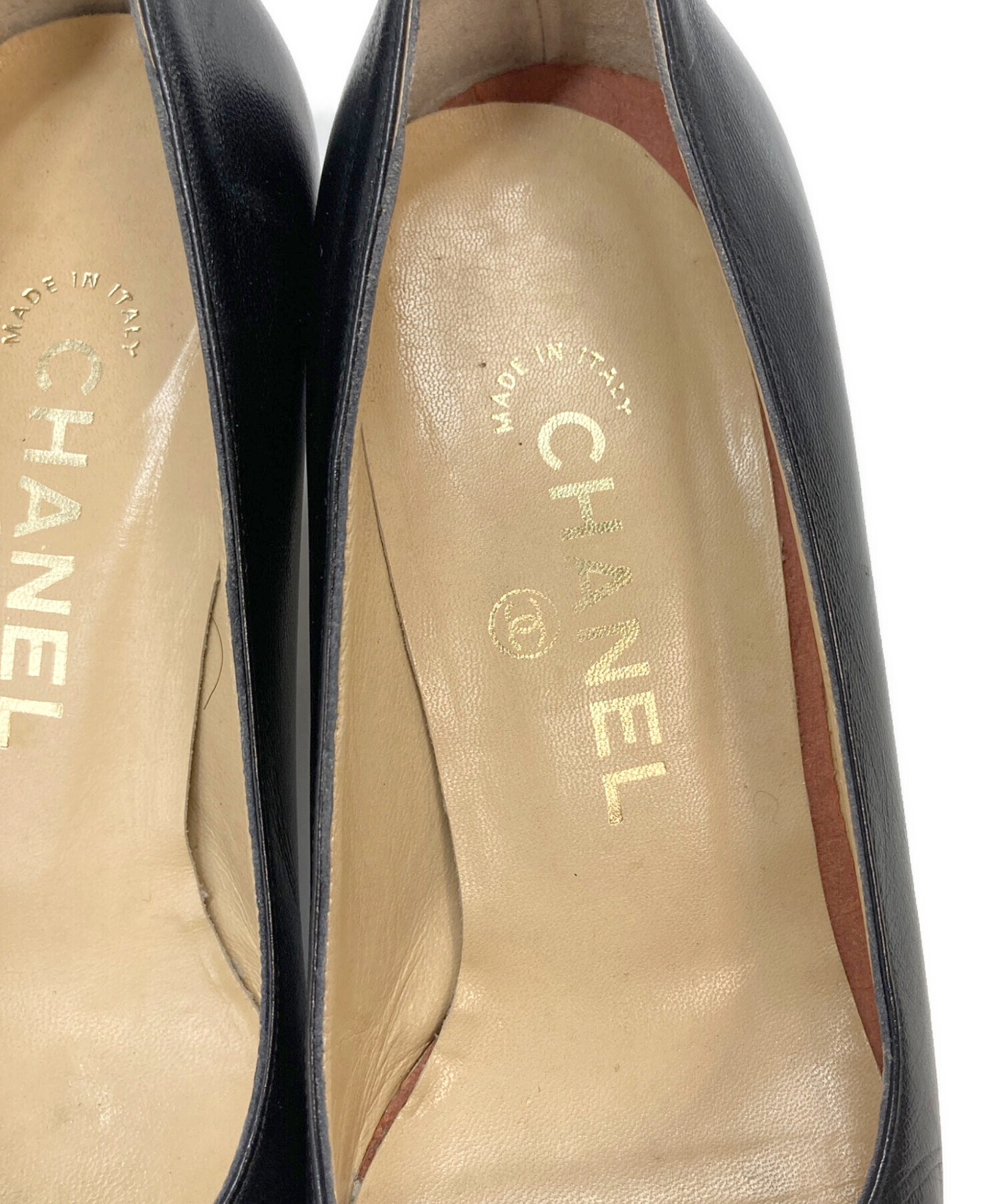 中古・古着通販】CHANEL (シャネル) ココマーク パンプス ブラック