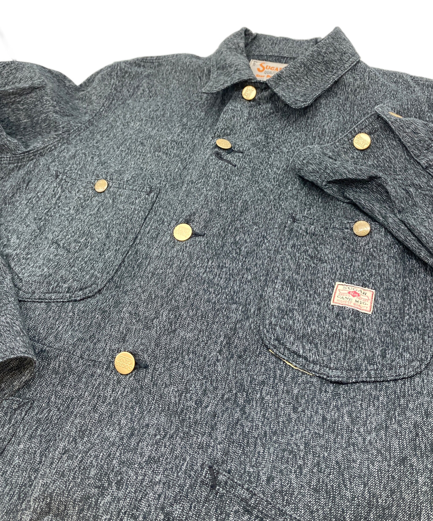 中古・古着通販】SUGAR CANE (シュガーケーン) 9oz. BLACK COVERT WORK