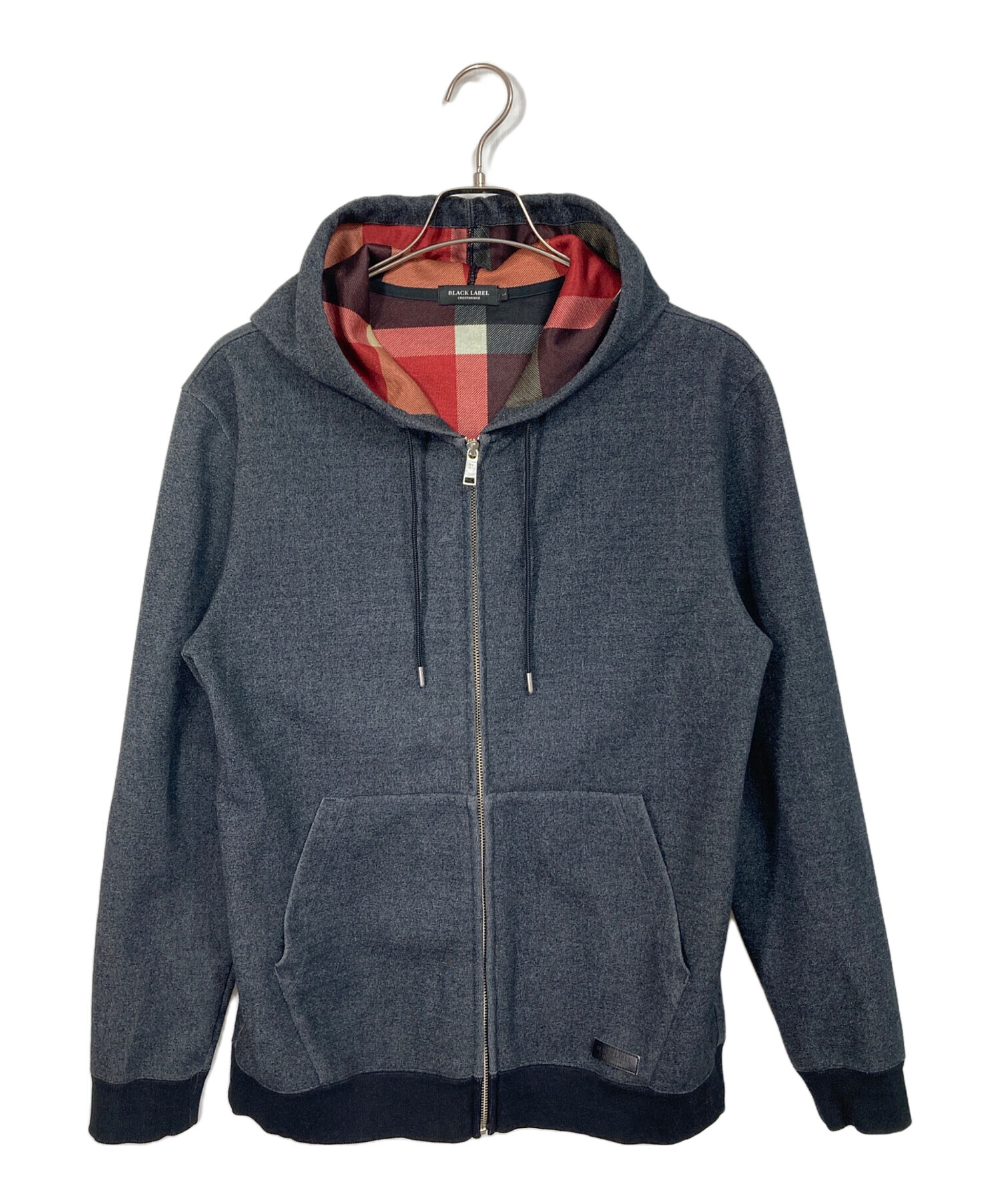[美品]ブラックレーベルクレストブリッジ 裏地チェック フルジップパーカー M 中古・古着通販】BLACK LABEL CRESTBRIDGE (ブラックレーベル クレスト