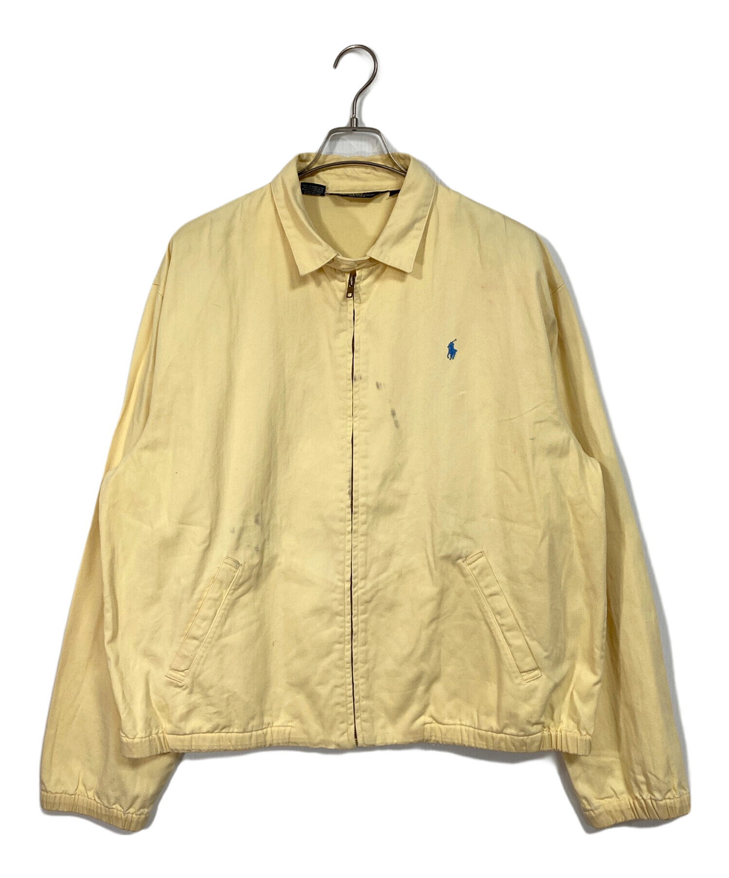 80s USA製ラルフローレンスイングトップ チンスト イエロー L相当 中古・古着通販】POLO RALPH LAUREN (ポロ・ラルフローレン) 【古着