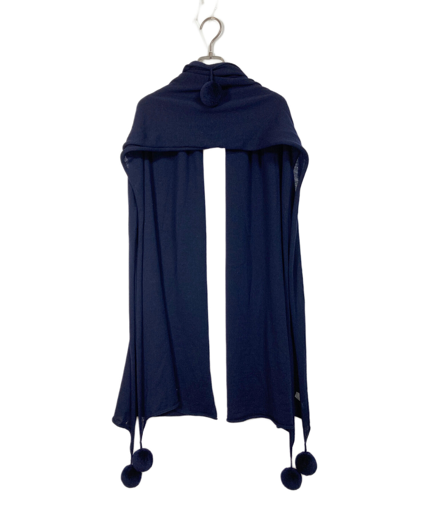 COMME des GARÇONS コムデギャルソン ウールストール ネイビー 中古・古着通販】COMME des GARCONS COMME des GARCONS