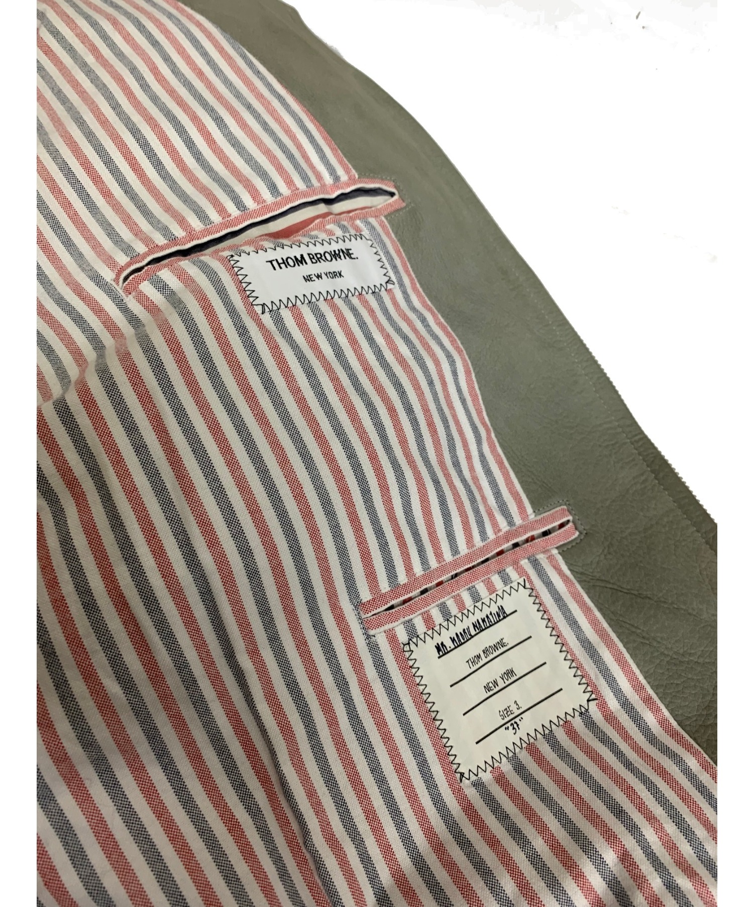 中古・古着通販】Thom Browne (トムブラウン) パテントヴァーシティー