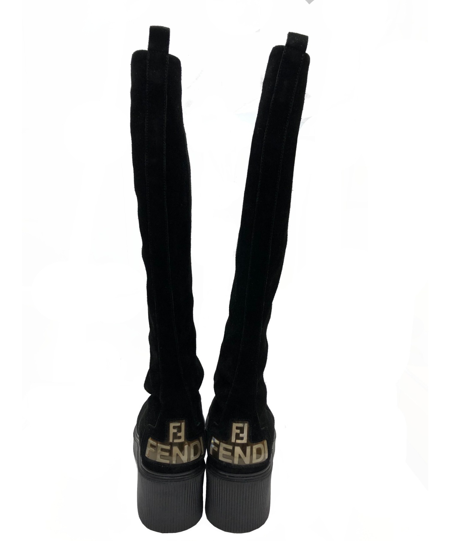 中古・古着通販】FENDI (フェンディ) ロングブーツ ブラック サイズ:36