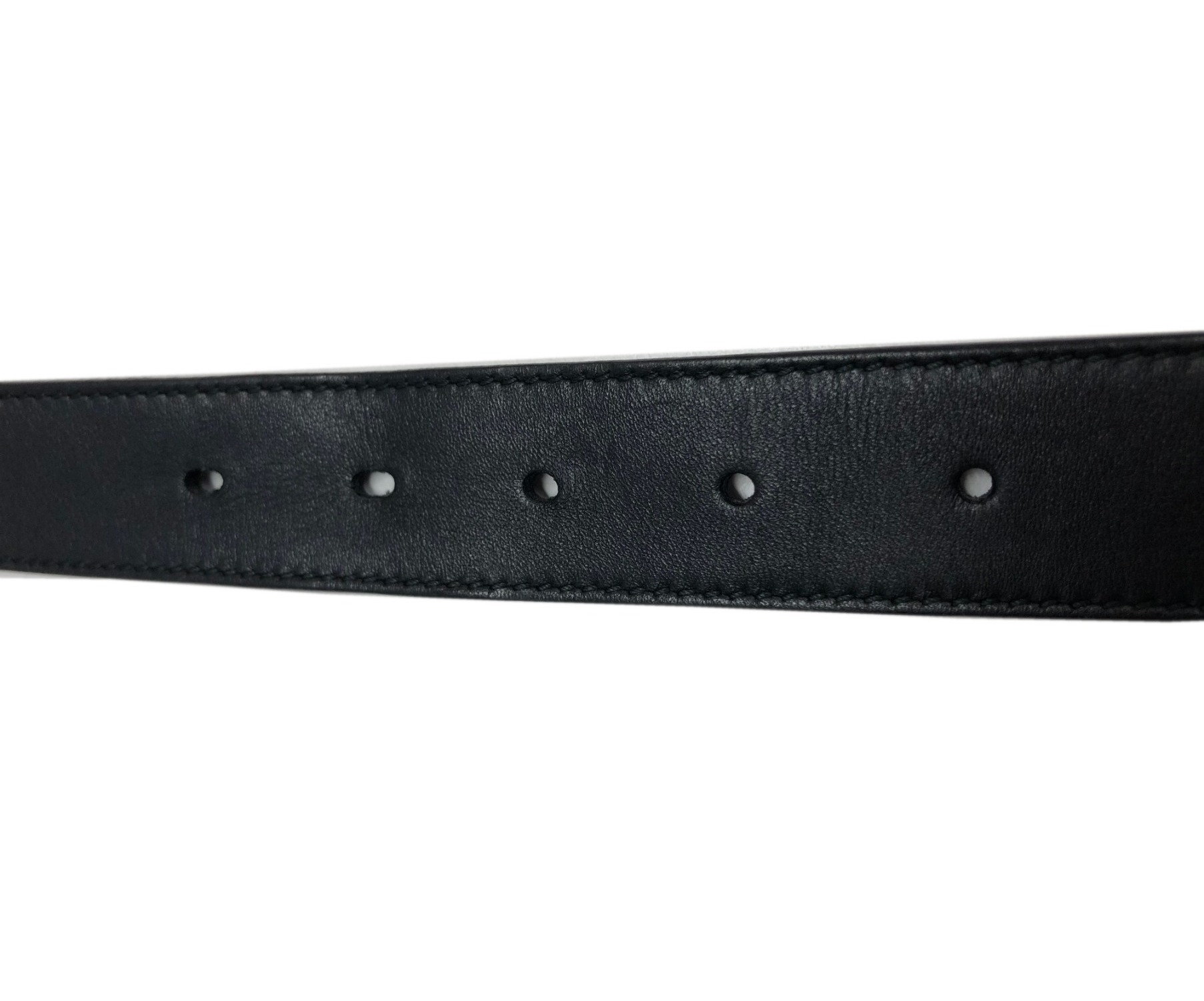 中古・古着通販】GUCCI (グッチ) ダブルGバックルベルト ブラック