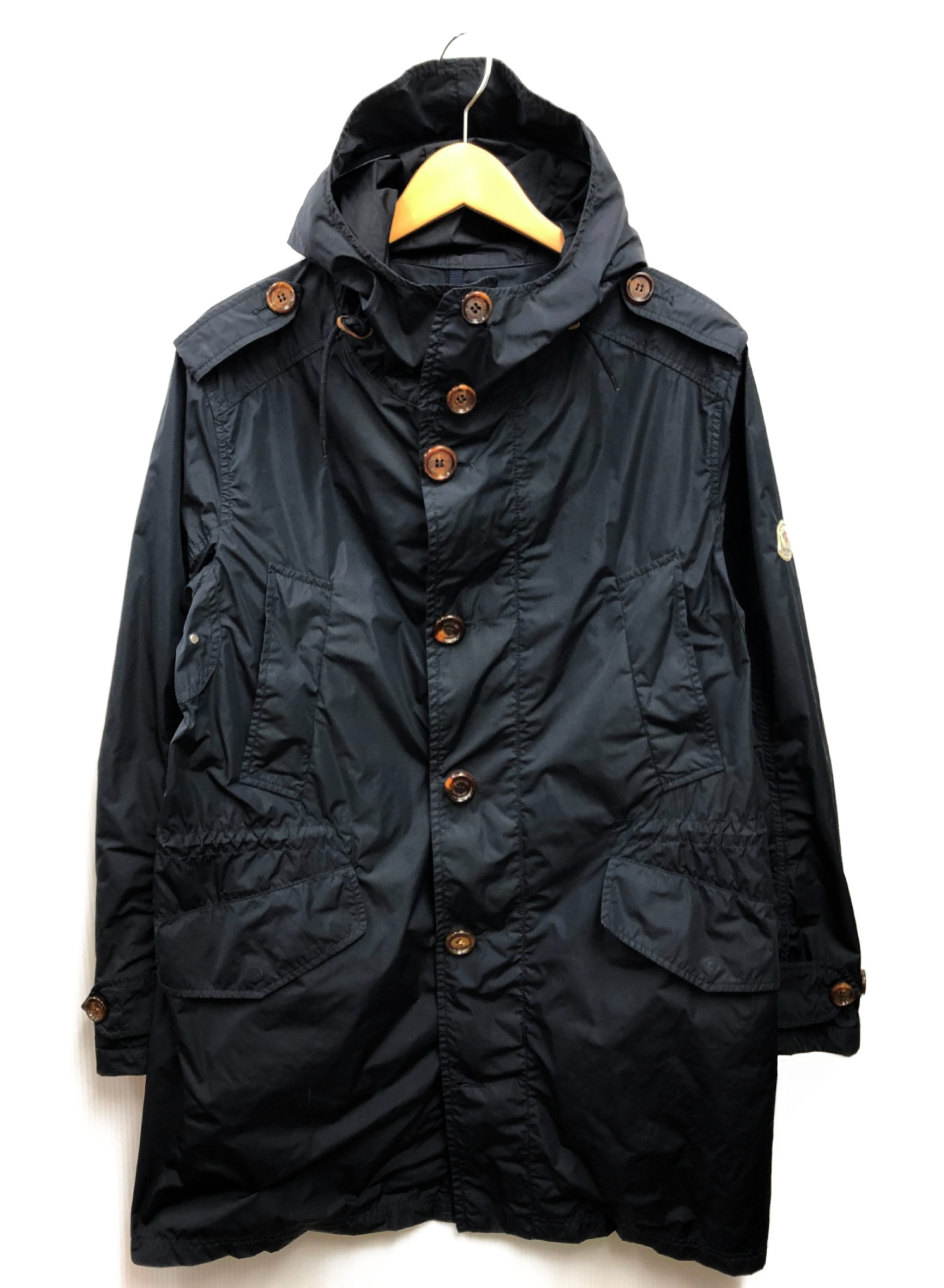 中古・古着通販】MONCLER (モンクレール) ナイロンモッズコート 