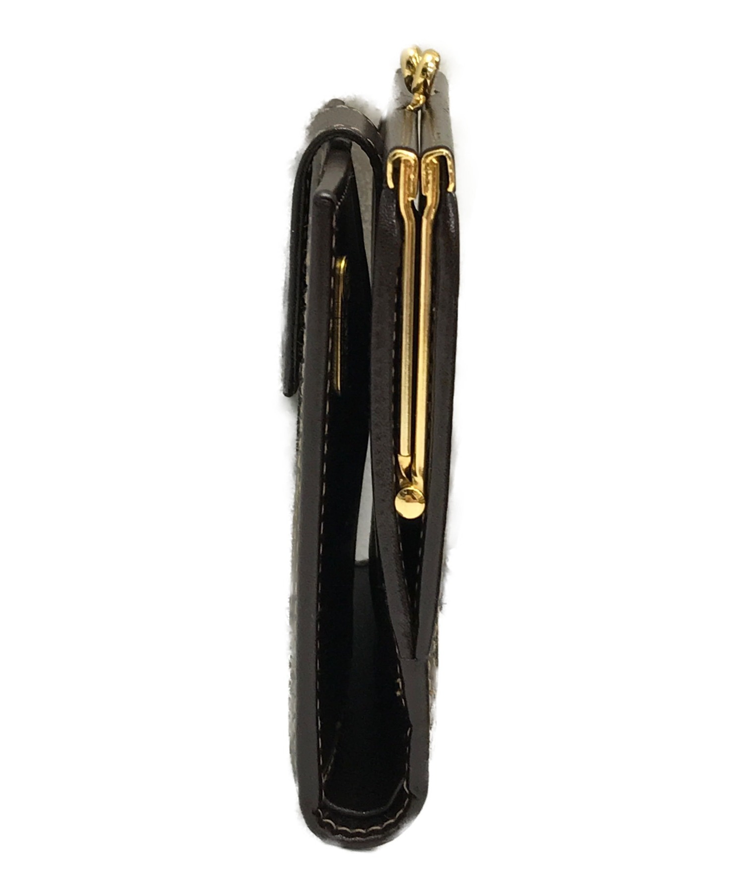 中古・古着通販】FENDI (フェンディ) ズッカ柄がま口財布 ブラウン