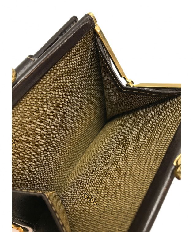 新品✨FENDI フェンディ　ズッカ柄　がま口　ケース　箱付き　ブラウン 中古・古着通販】FENDI (フェンディ) ズッカ柄がま口財布 ブラウン