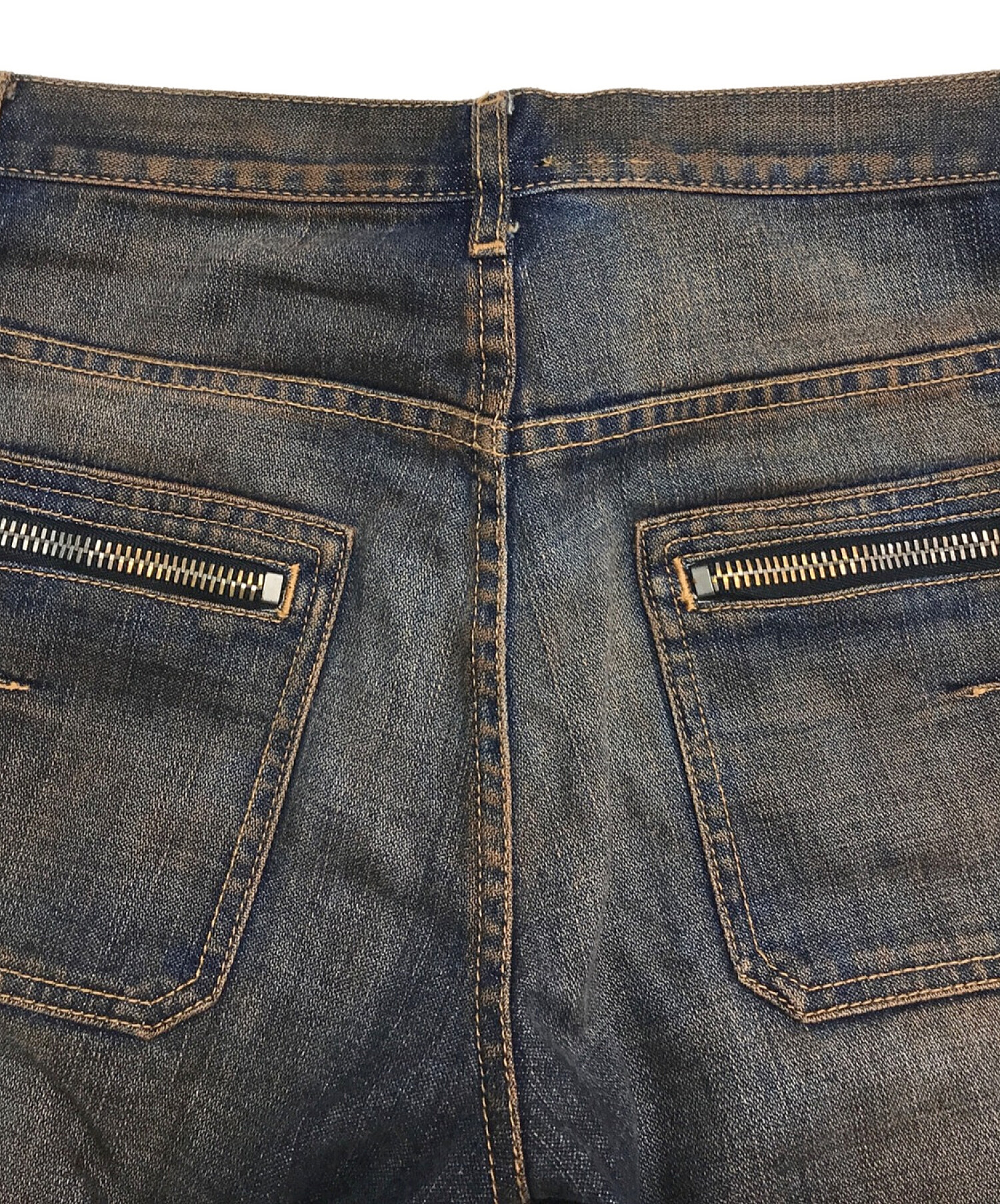 中古・古着通販】Dior (ディオール) 赤錆加工 ZIPポケット デニム