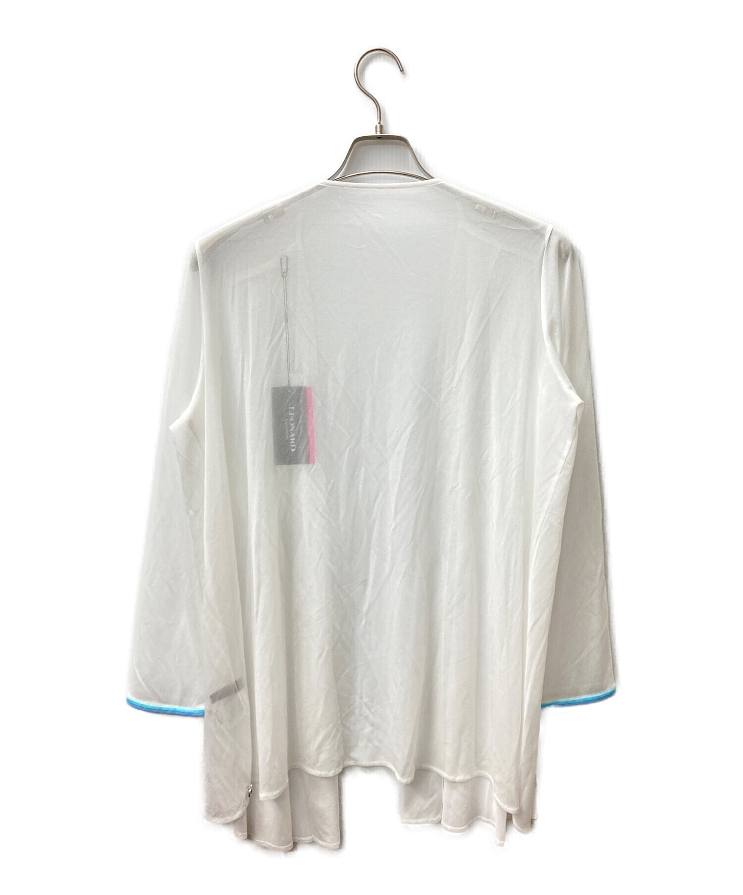 中古・古着通販】LEONARD (レオナール) シアーカーディガン ホワイト