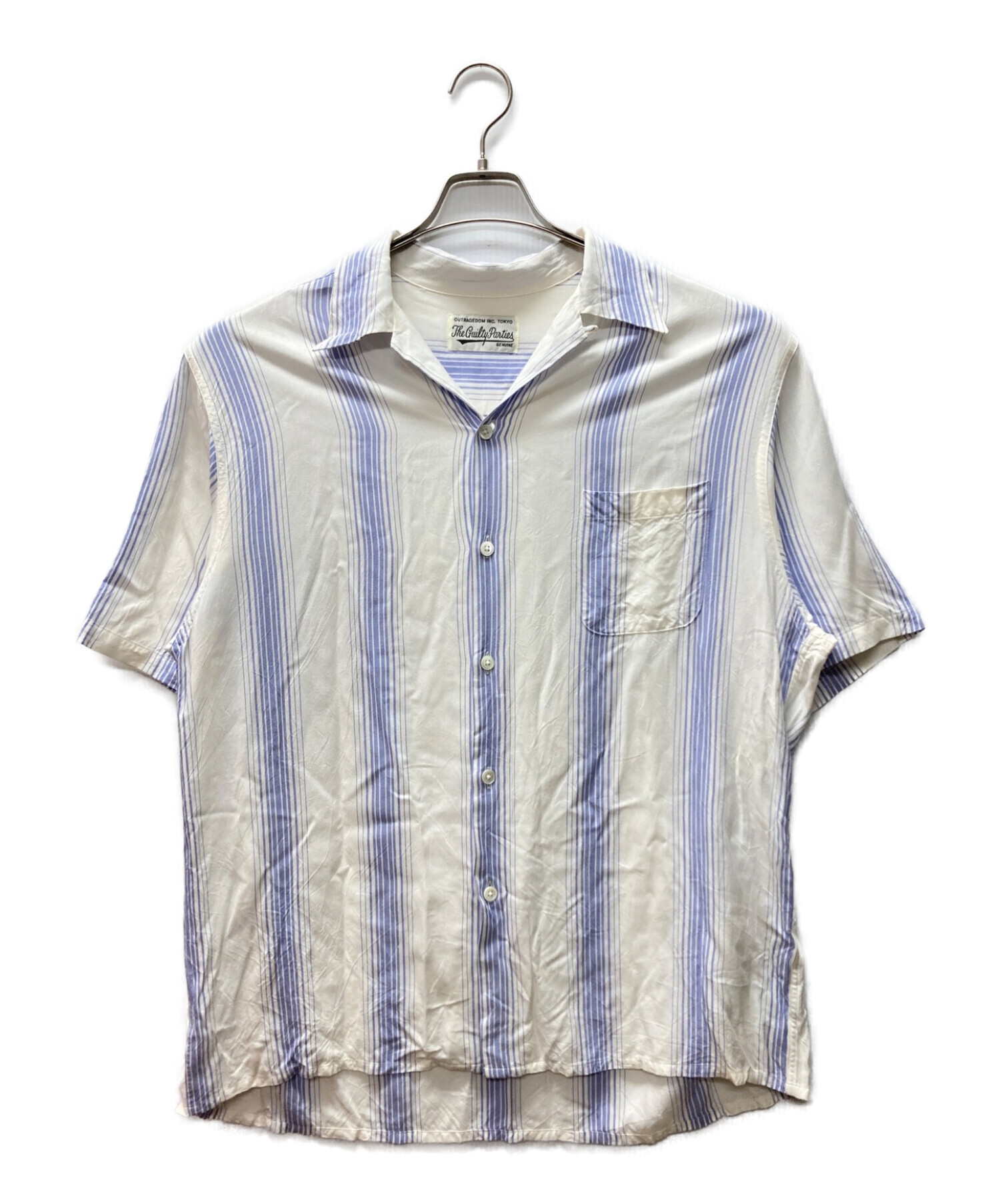 中古・古着通販】WACKO MARIA (ワコマリア) STRIPED OPEN COLLAR SHIRT 