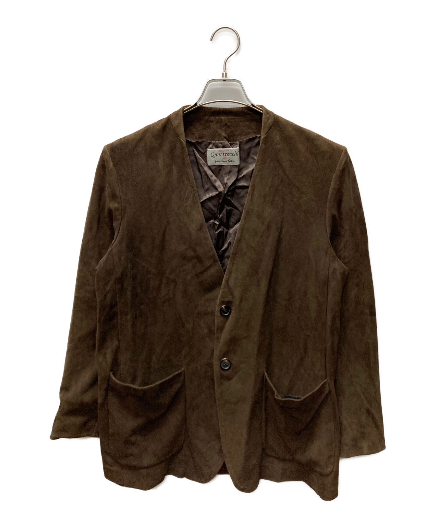 QUATTROCCHI / ゴートスエード ノーラペル ジャケット 【公式通販】