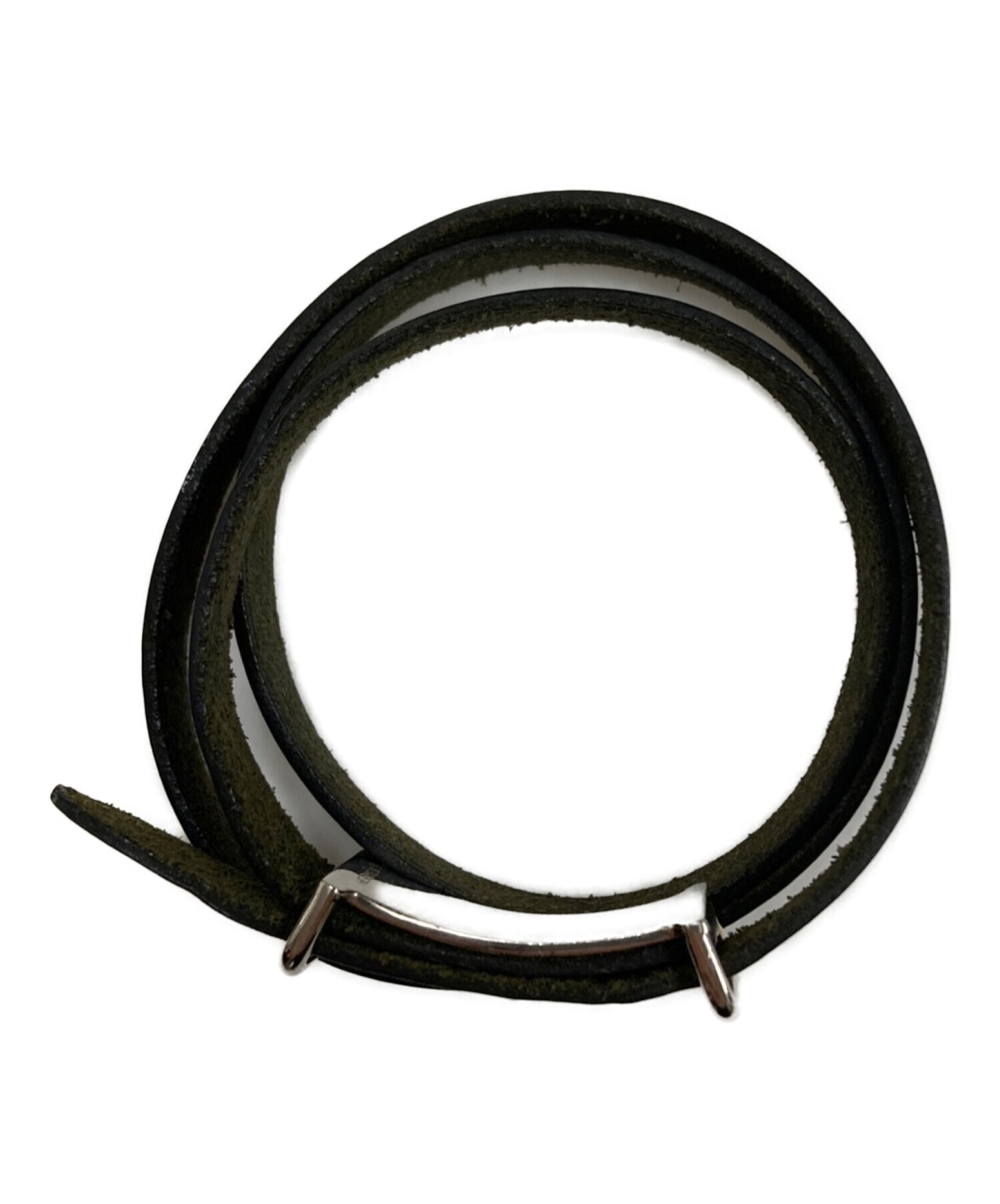 【中古】 エルメス HERMES アピ1 ブレスレット バングル ブラック 中古・古着通販】HERMES (エルメス) ビーアピシンプルトゥール