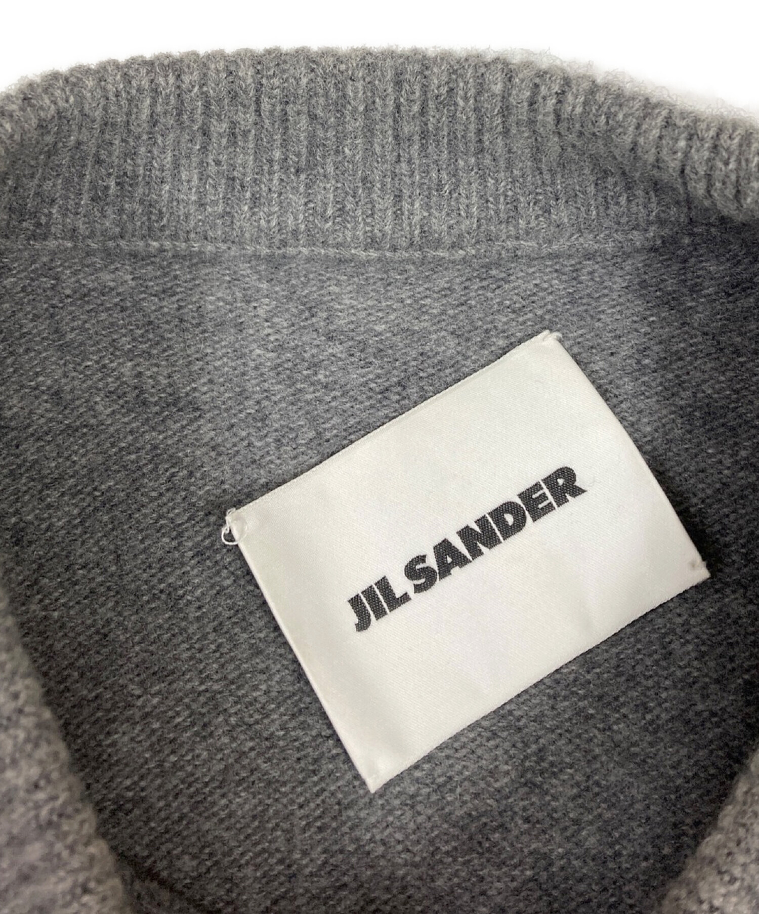 中古・古着通販】JIL SANDER (ジルサンダー) ウールスリットニット 中古・古着通販】JIL SANDER (ジルサンダー) ウールスリットニット