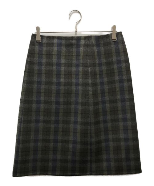 最終価格 PRADA プラダ スカート チェック トラッド 40 L 中古・古着通販】PRADA (プラダ) チェックスカート グレー サイズ:44