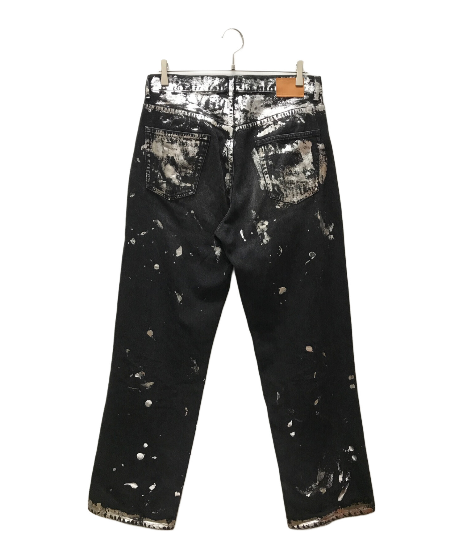 中古・古着通販】KHOKI (コッキ) Silver printed pants ブラック