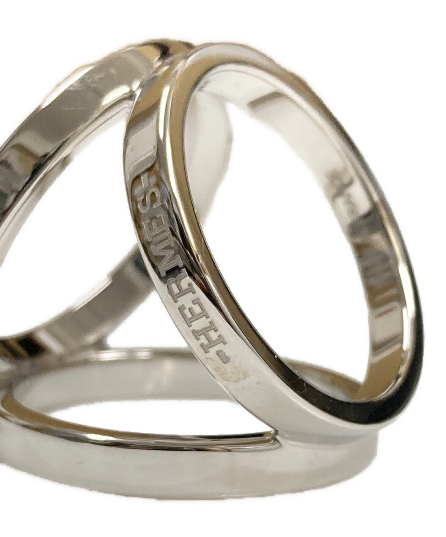 中古・古着通販】HERMES (エルメス) トリオスカーフリング シルバー