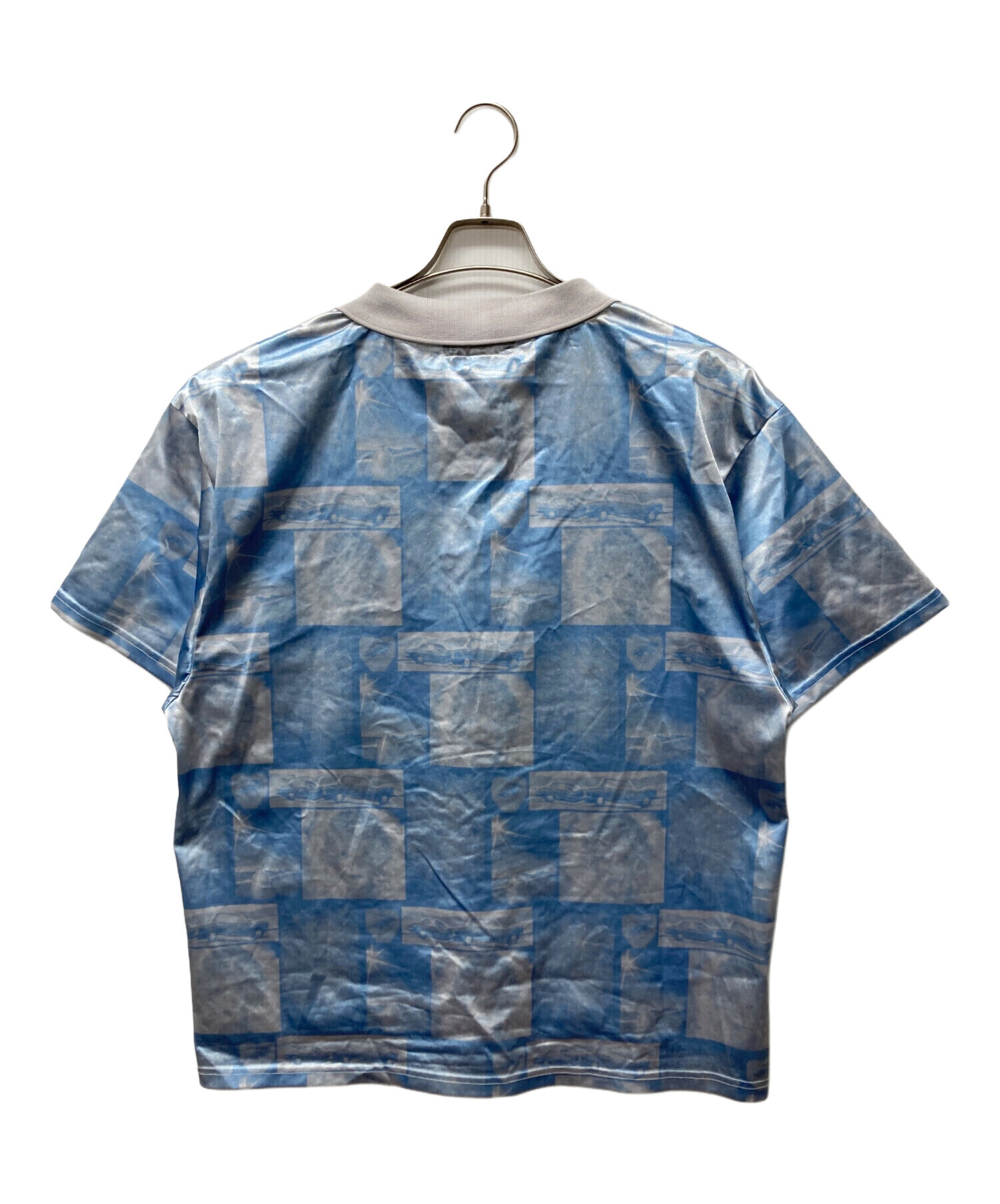 BoTT / シャツ/XL/ポリエステル/BLU/総柄/241bott06 中古・古着通販】BoTT (ボット) 総柄ゲームシャツ スカイブルー サイズ