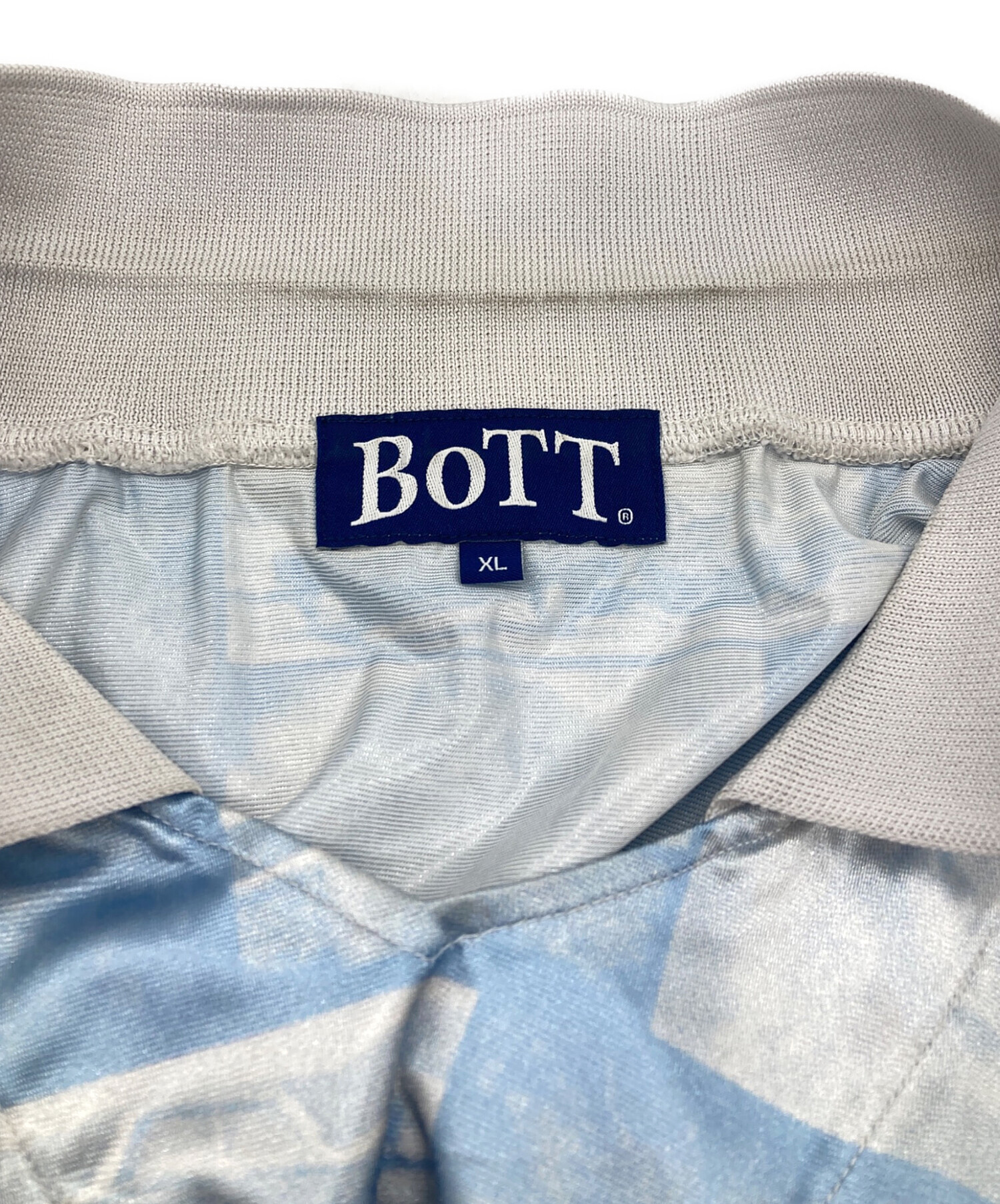中古・古着通販】BoTT (ボット) 総柄ゲームシャツ スカイブルー サイズ