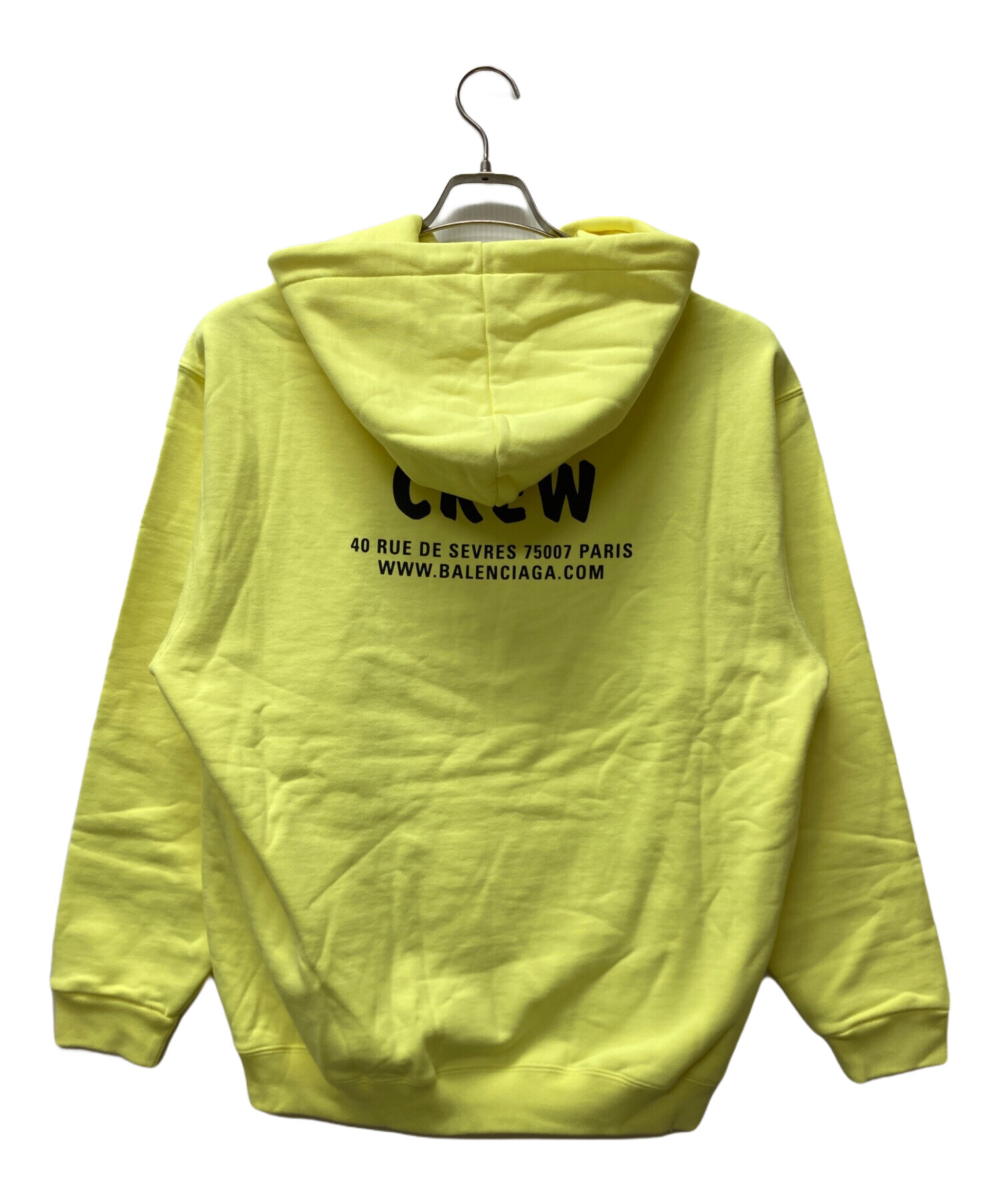 中古・古着通販】BALENCIAGA (バレンシアガ) CREW HOODIE イエロー