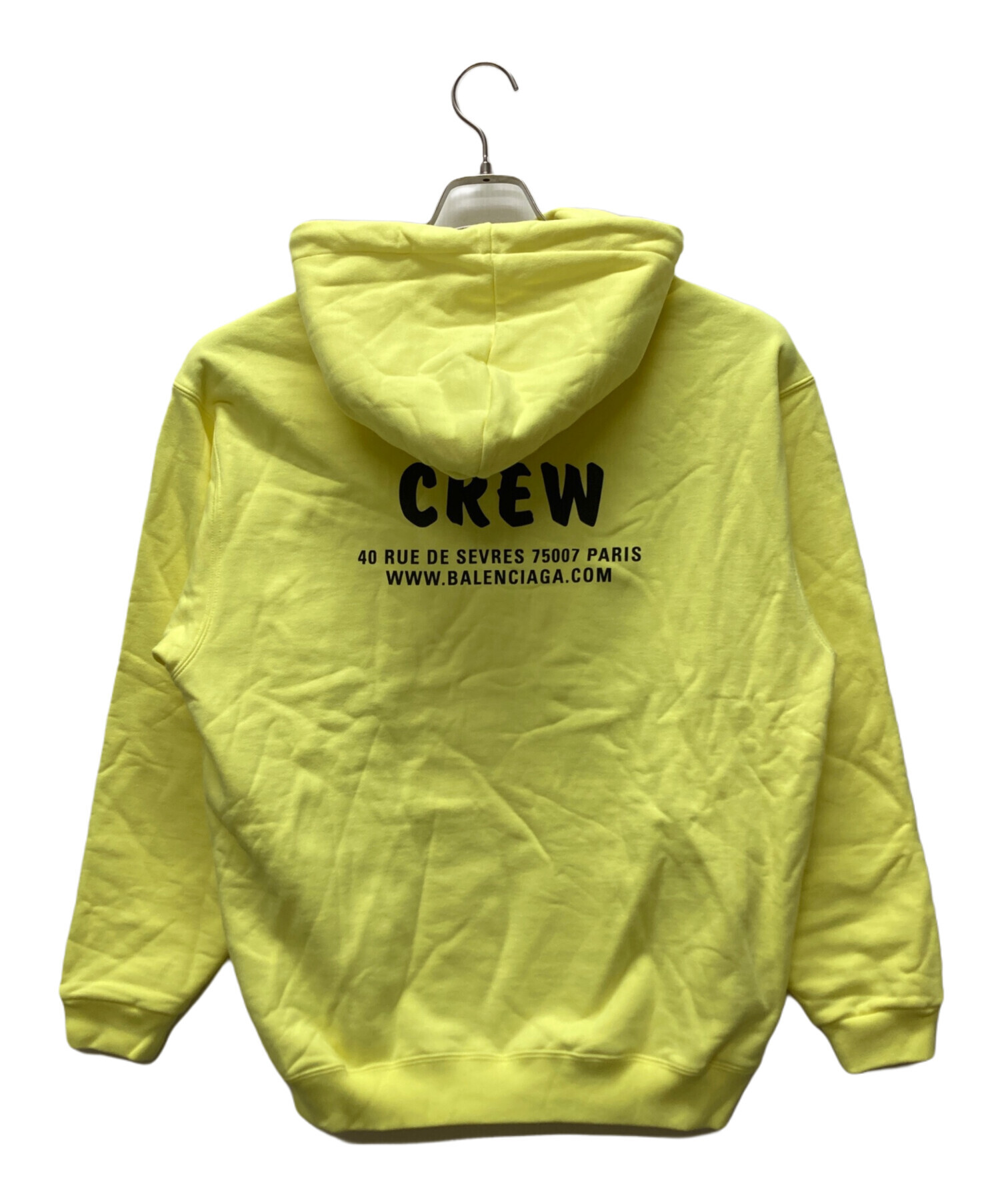 中古・古着通販】BALENCIAGA (バレンシアガ) CREW HOODIE イエロー
