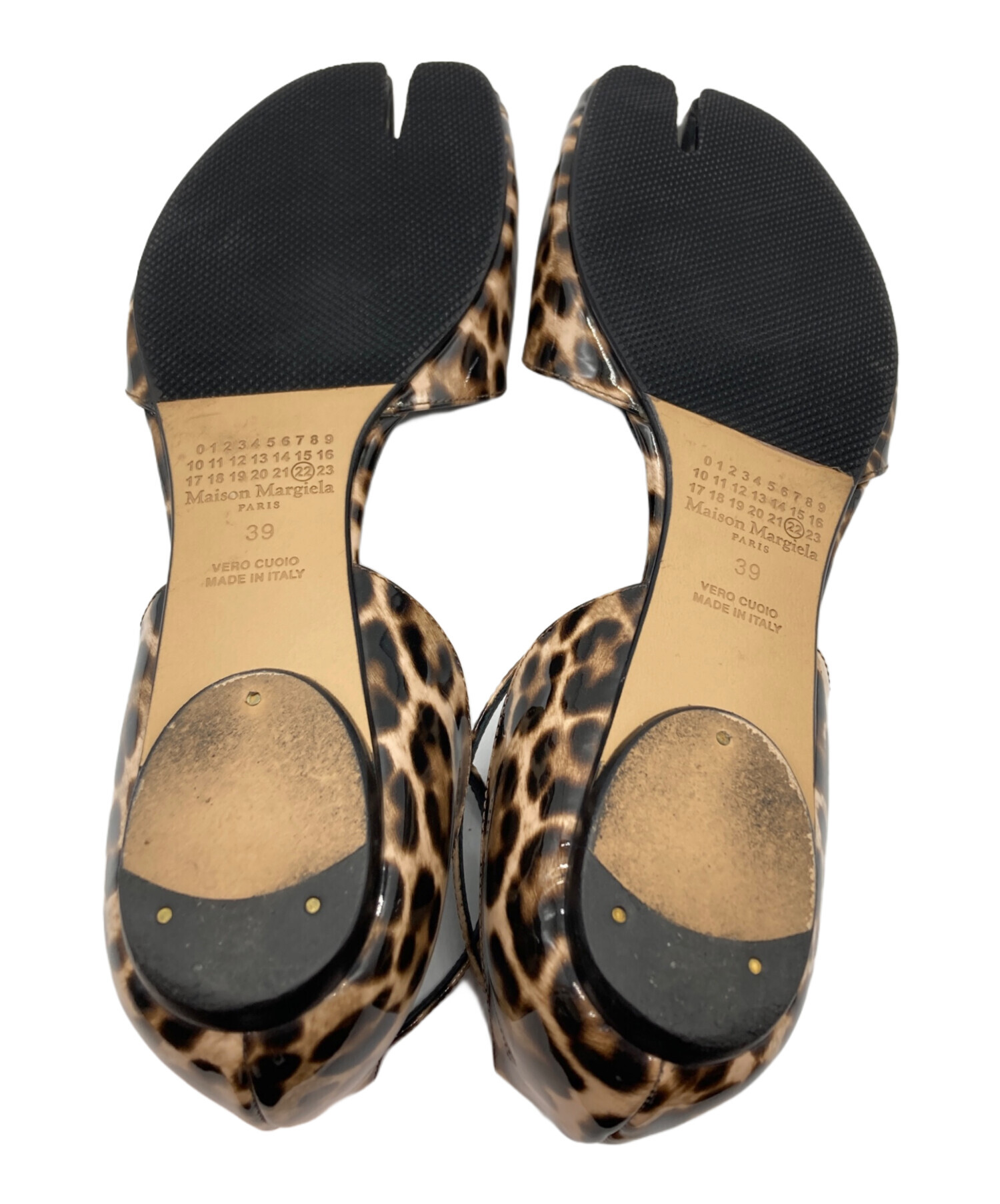 Maison Margiela レオパードタビパンプス