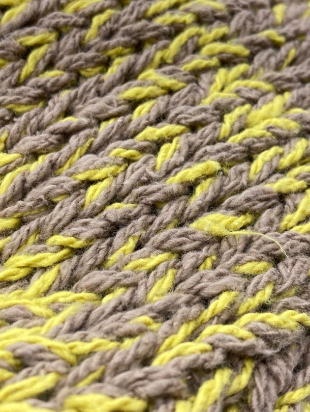 中古・古着通販】YOKE (ヨーク) INTARSIA CREWNECK SWEATER イエロー