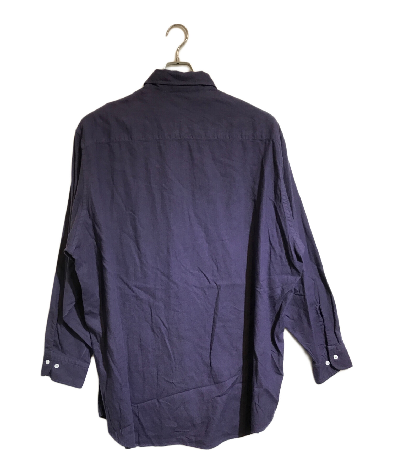 中古・古着通販】HERILL (ヘリル) コットンカシミヤシャツ パープル 
