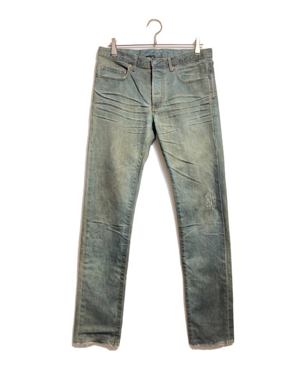 希少！dior homme アーカイブ04ssアイスブルーデニムW31 Yahoo!オークション - 2004SS Dior hommeアイスブルーデニム
