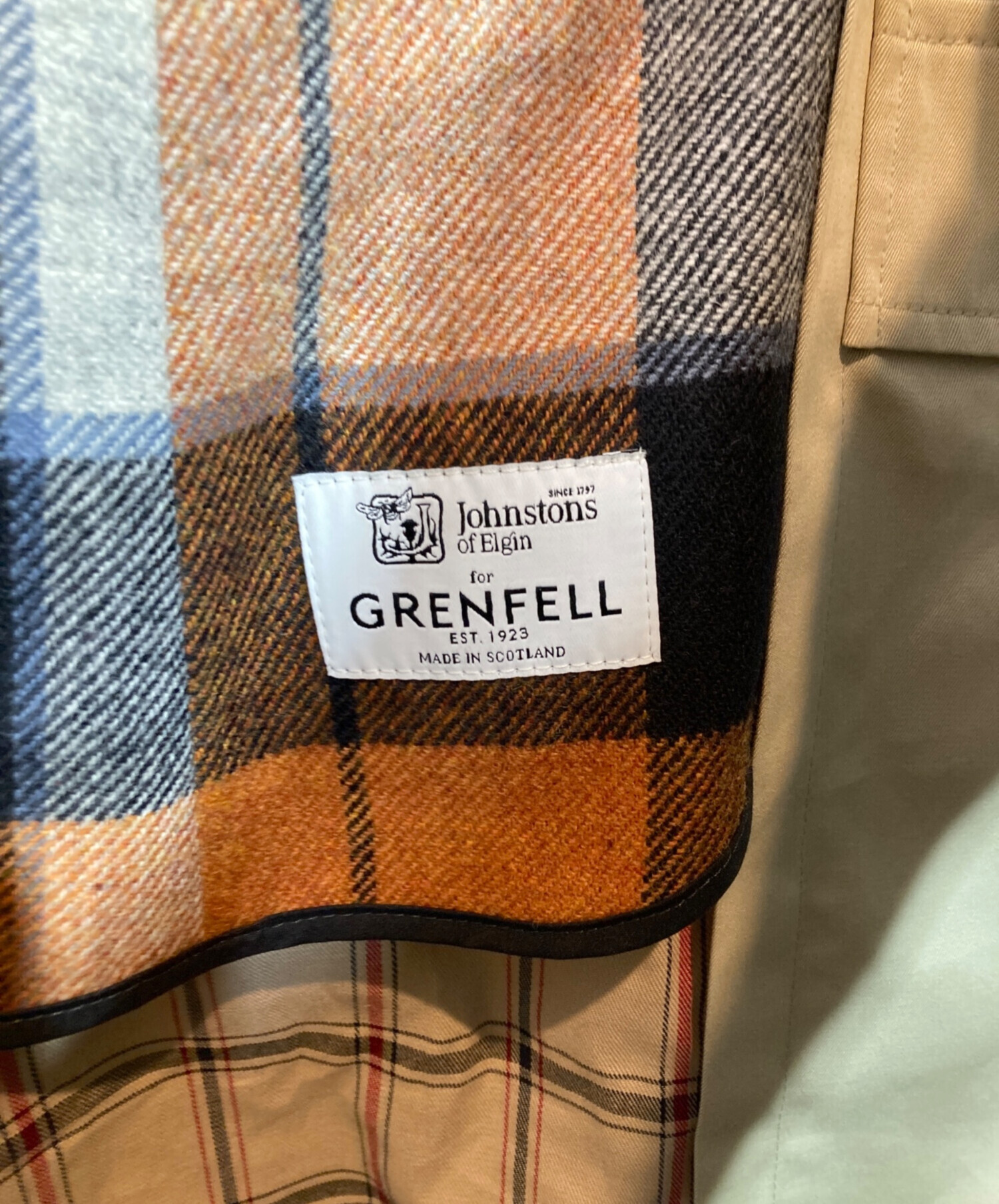 GRENFELL ステンカラーコート サイズ36 ブラウン