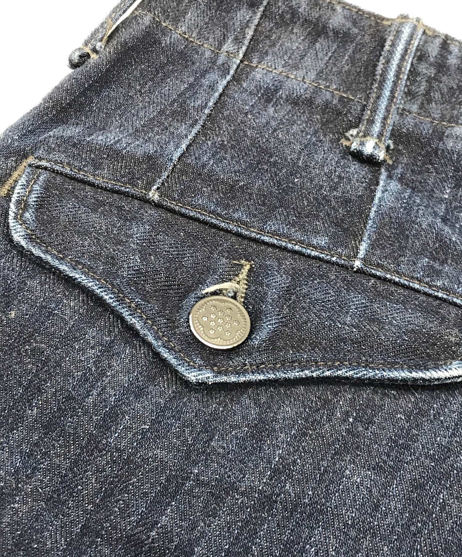 中古・古着通販】RRL (ダブルアールエル) ヘリンボーンデニムパンツ