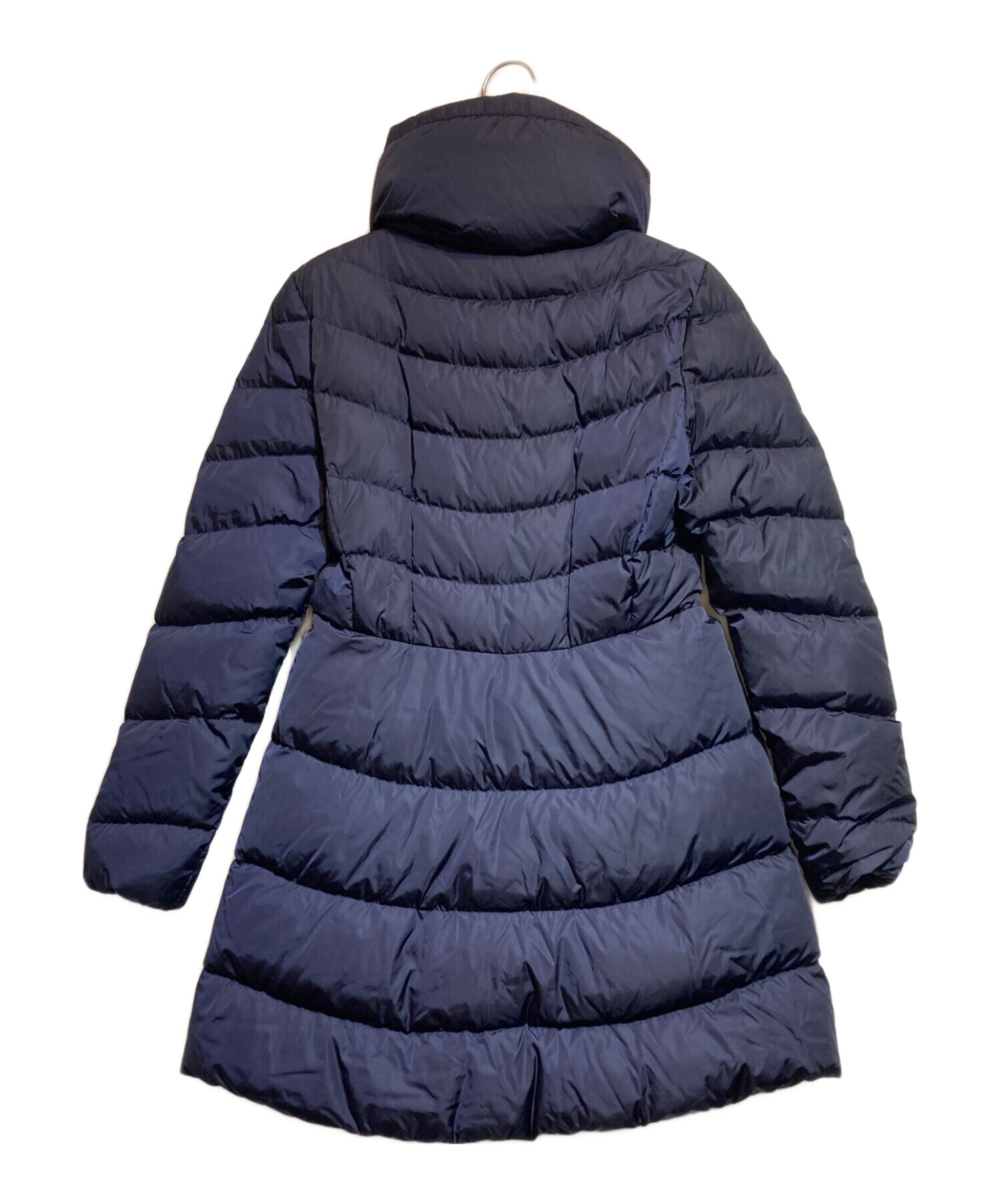 モンクレールMONCLER ネイビーフリルナイロンコート 1 中古・古着通販】MONCLER (モンクレール) ダウンコート ネイビー