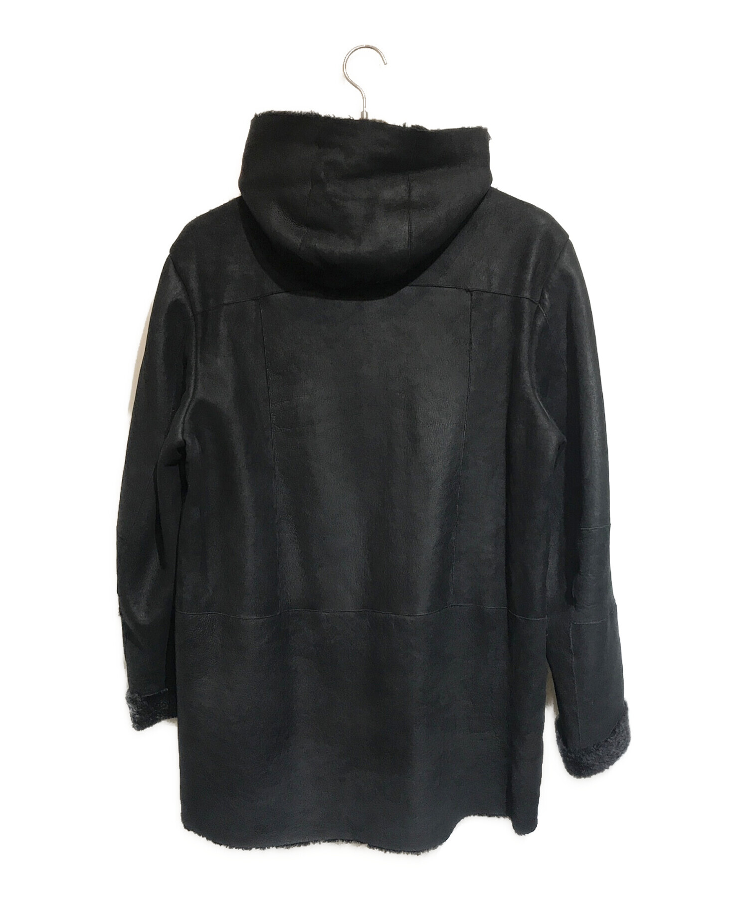 中古・古着通販】DROMe (ドローム) ムートンコート ブラック サイズ:L  