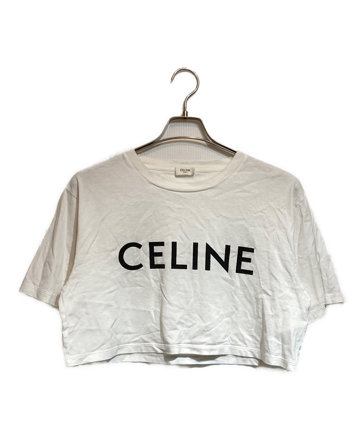 中古・古着通販】CELINE (セリーヌ) クロップド CELINE Tシャツ 