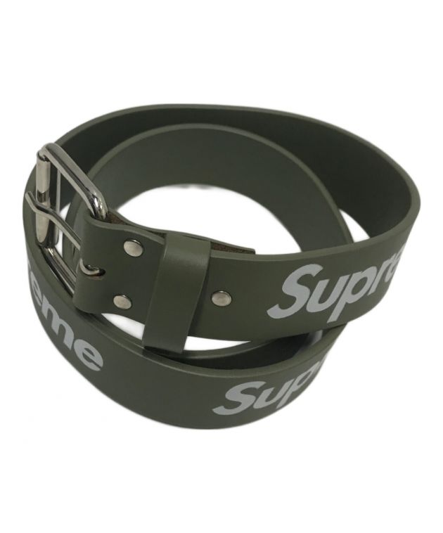 中古・古着通販】Supreme (シュプリーム) Repeat Leather Belt カーキ