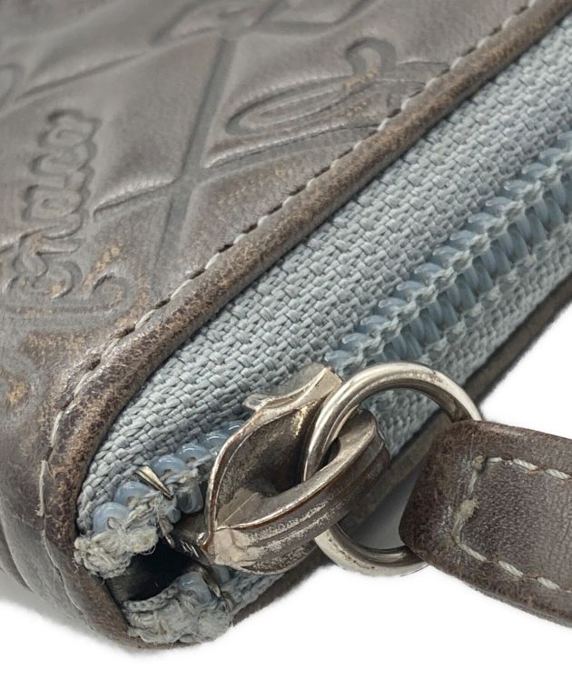 シャネル　アイコンラインシンボルチャーム ラウンドジップウォレット 中古・古着通販】CHANEL (シャネル) アイコンラインシンボルチャーム