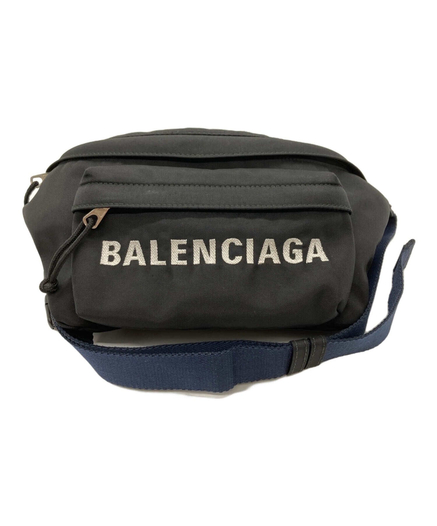 BALENCIAGA ボディバッグ・ウエストポーチ グレー 中古・古着通販】BALENCIAGA (バレンシアガ) ウエストポーチ ブラック