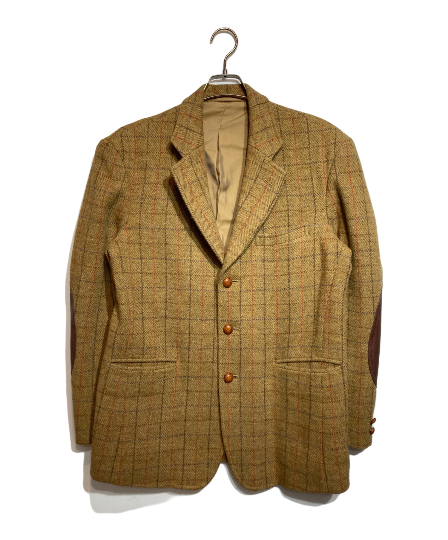 Harris Tweed ハリスツイード ブラウン 3B テーラードジャケット 超 