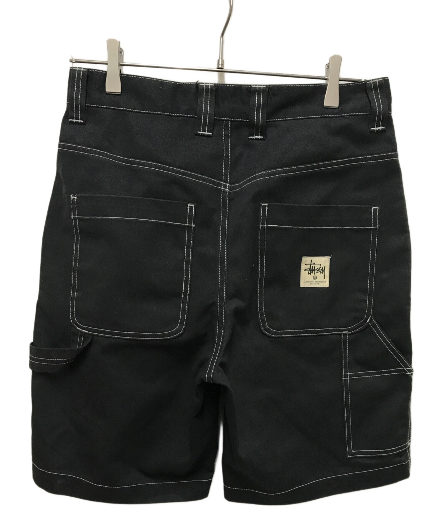 中古・古着通販】stussy (ステューシー) ハーフパンツ ブラック サイズ 